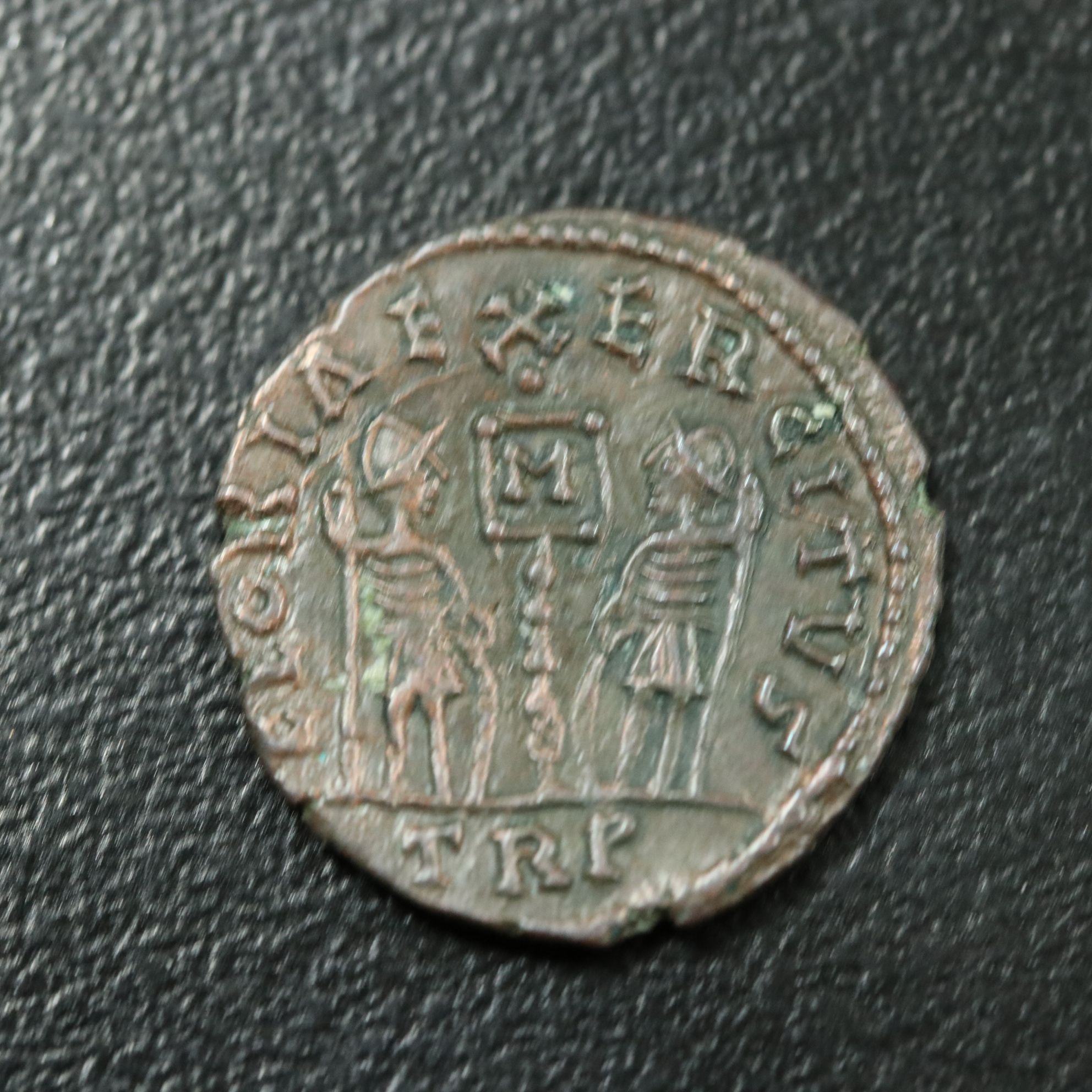 Ancient Roman Imperial Æ4 Coin of Constans, ca. 346 A.D.
