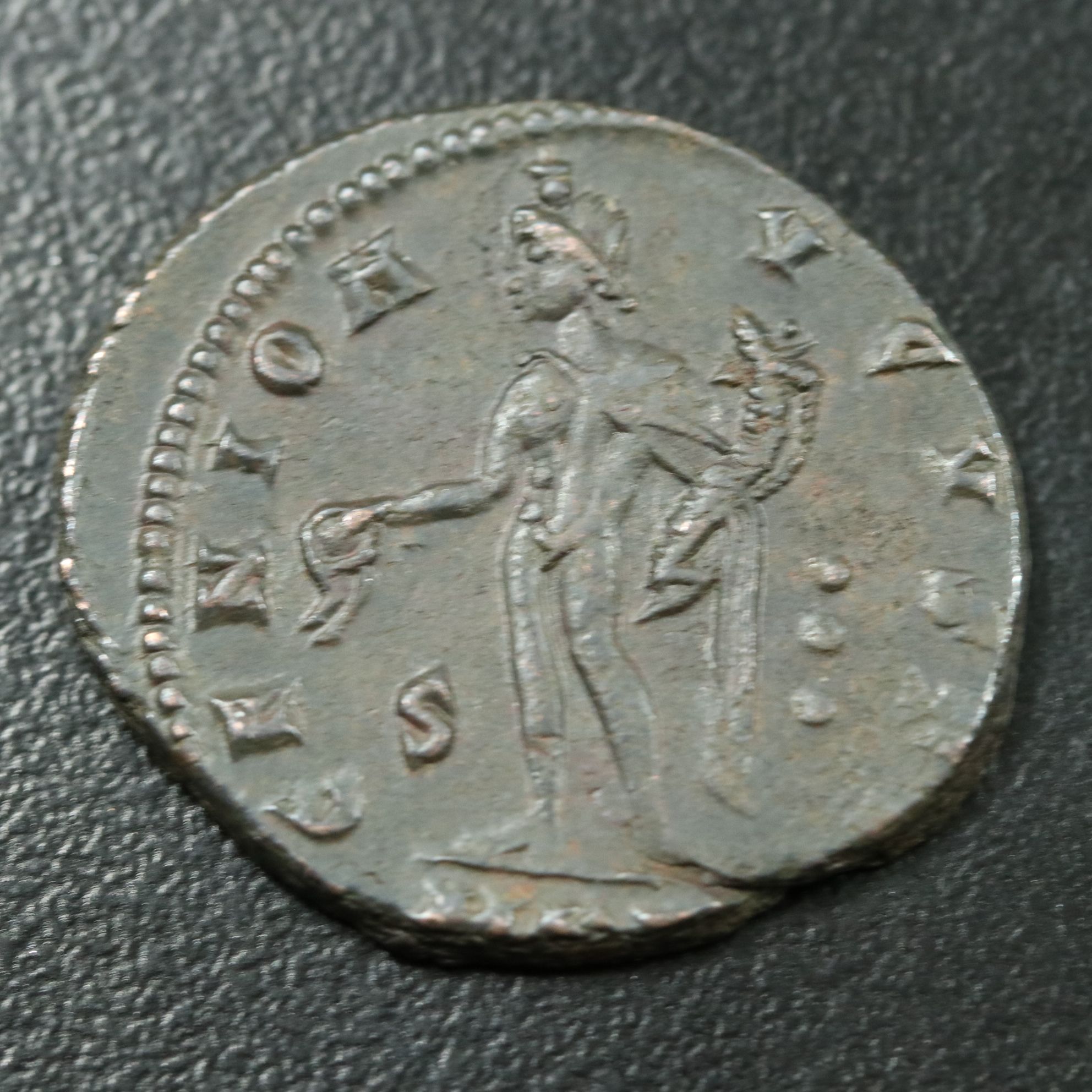 Ancient Roman Imperial Æ Follis Coin of Galerius, ca. 311 A.D.