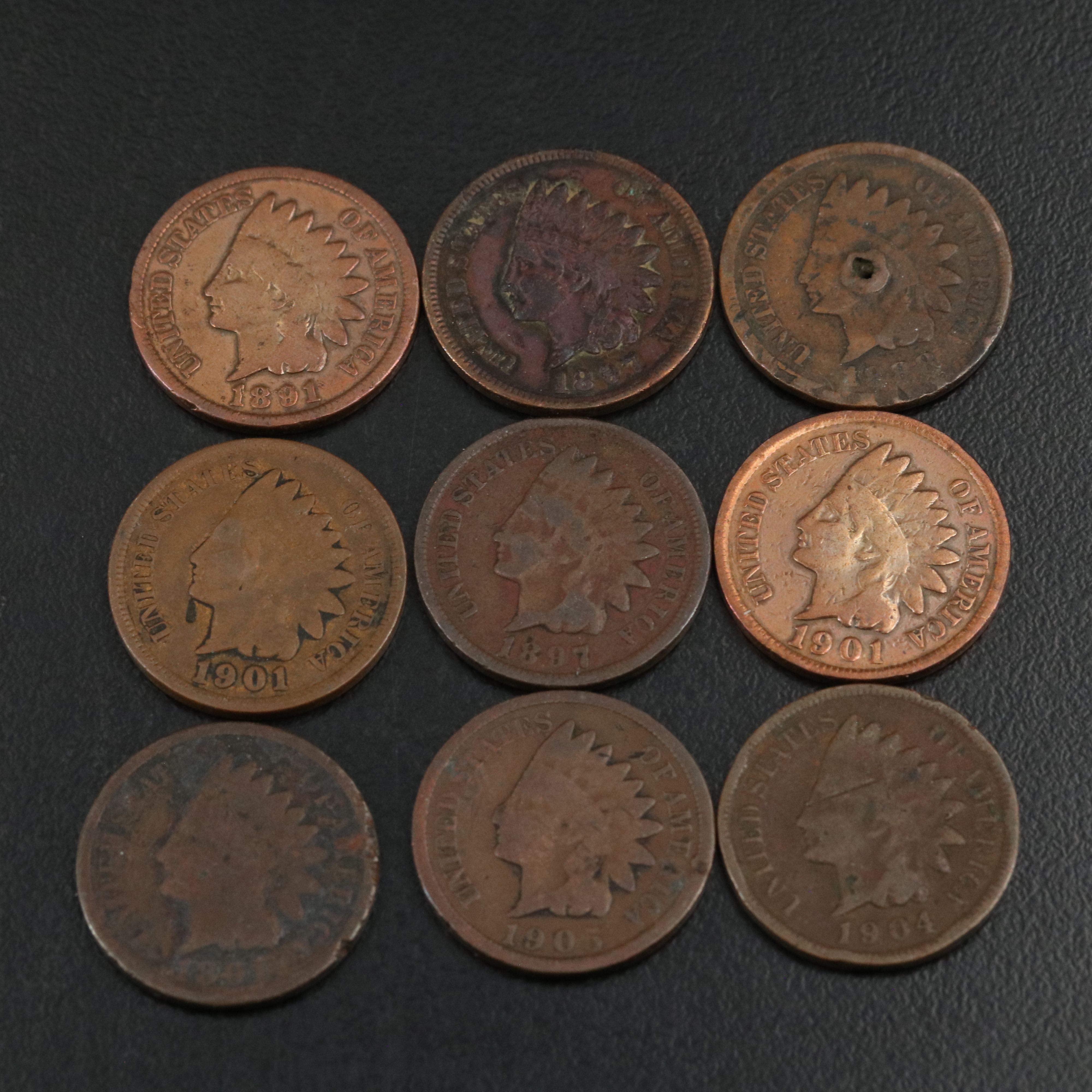 180 Low Grade Indian Cents