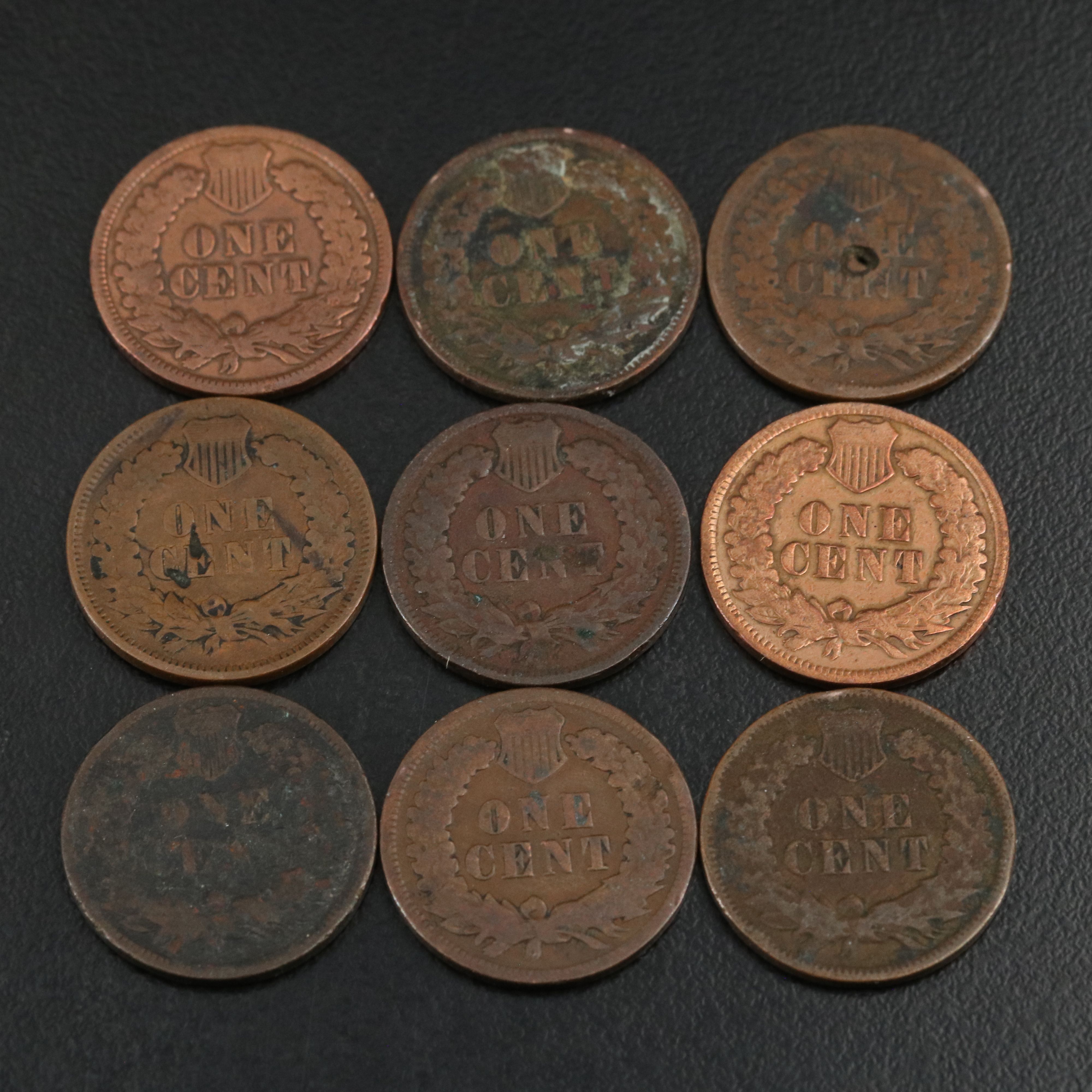 180 Low Grade Indian Cents