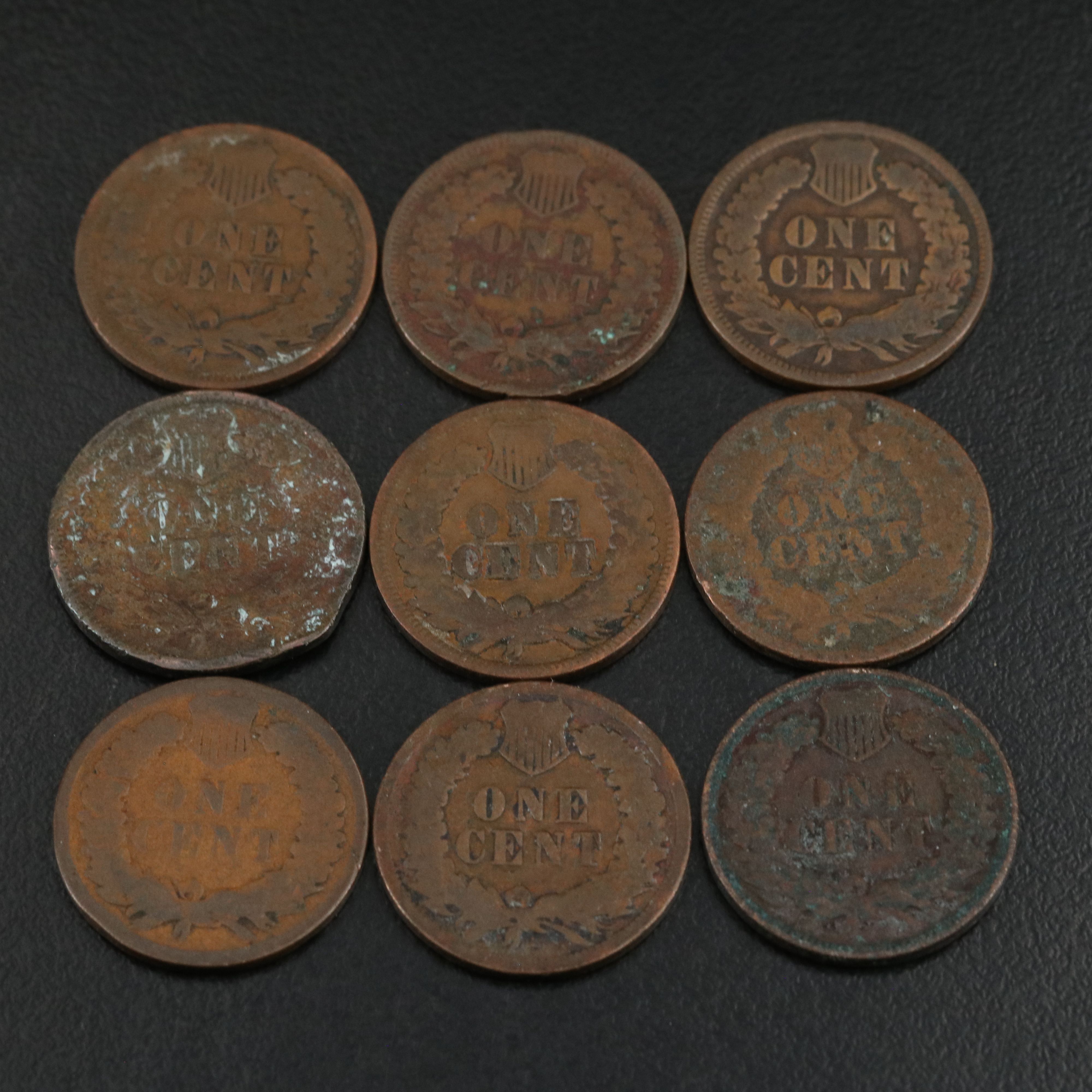 180 Low Grade Indian Cents