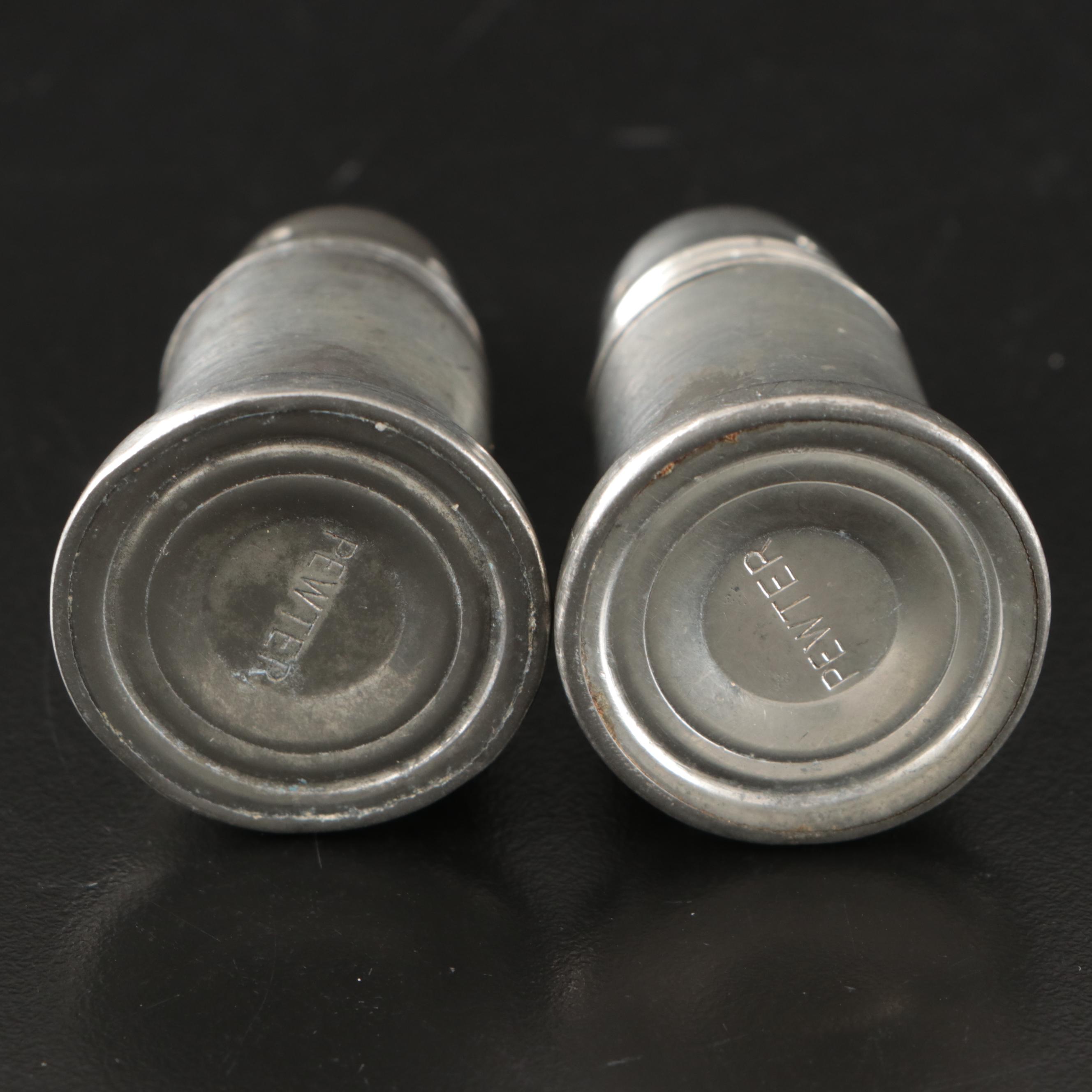 Art Deco Style Coffee Pots with Other Pewter and Table Accessories