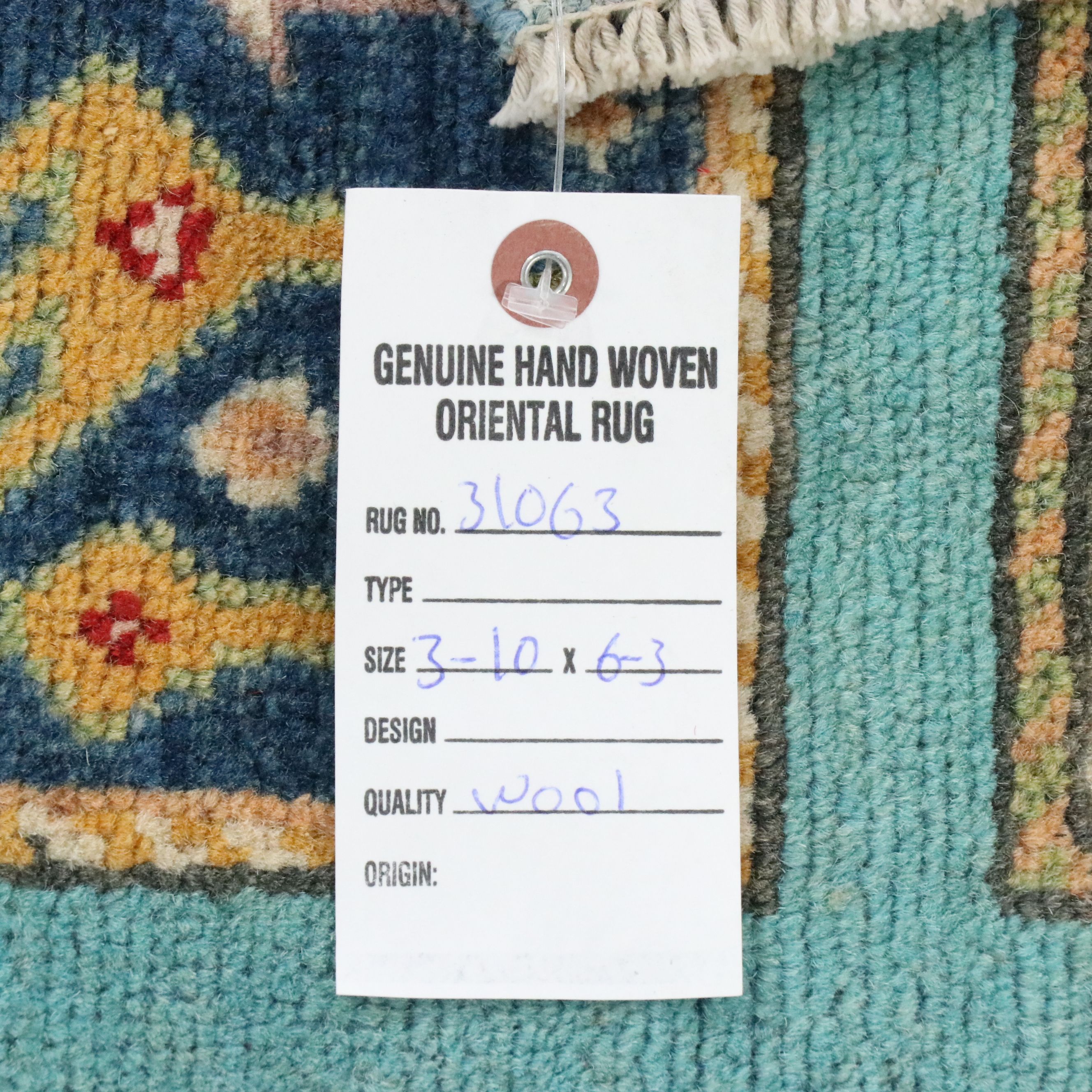 3'10 x 6'4 Hand-Knotted Afghan Kazak Area Rug