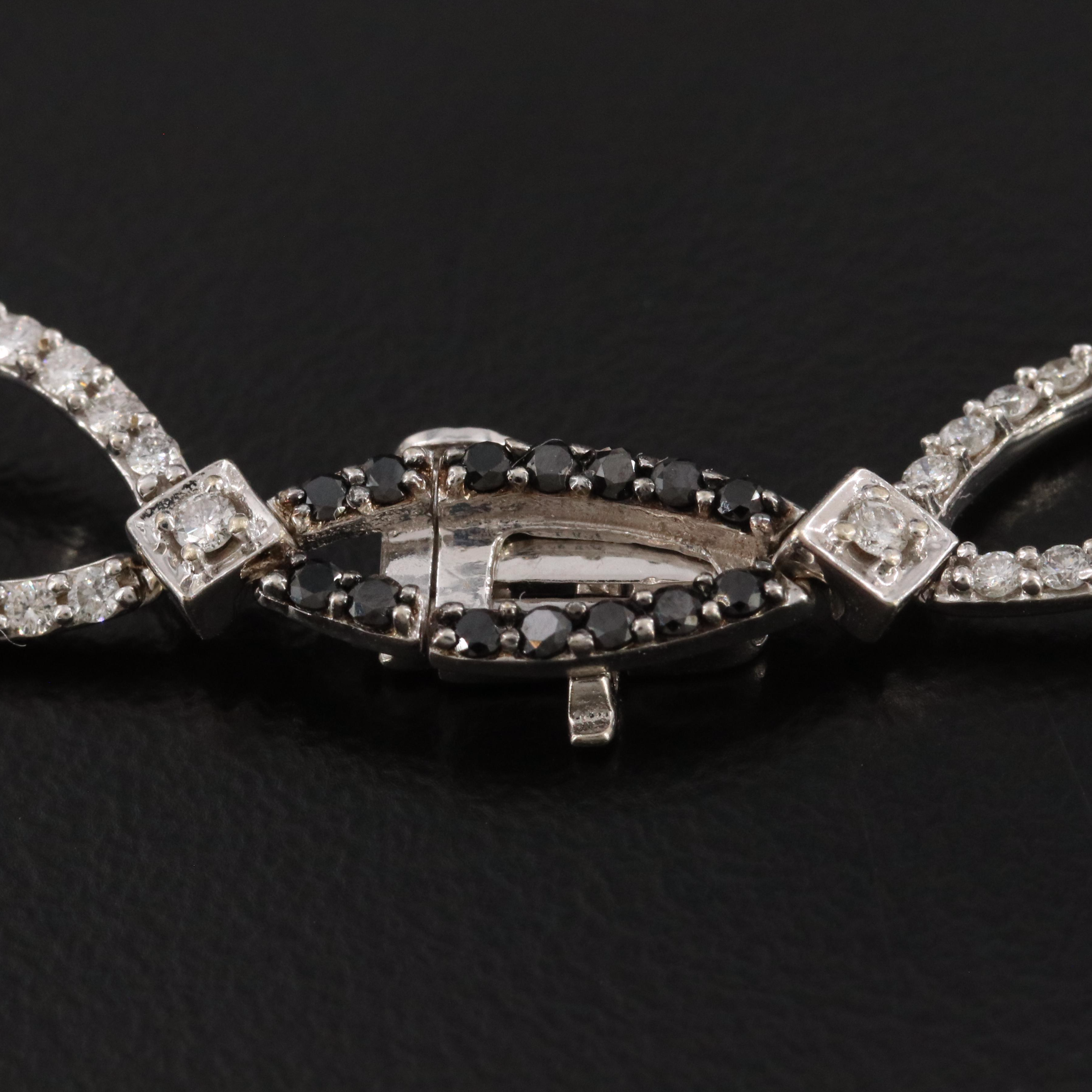 EFFY 14K 2.08 CTW Diamond Bracelet Featuring Fancy Black