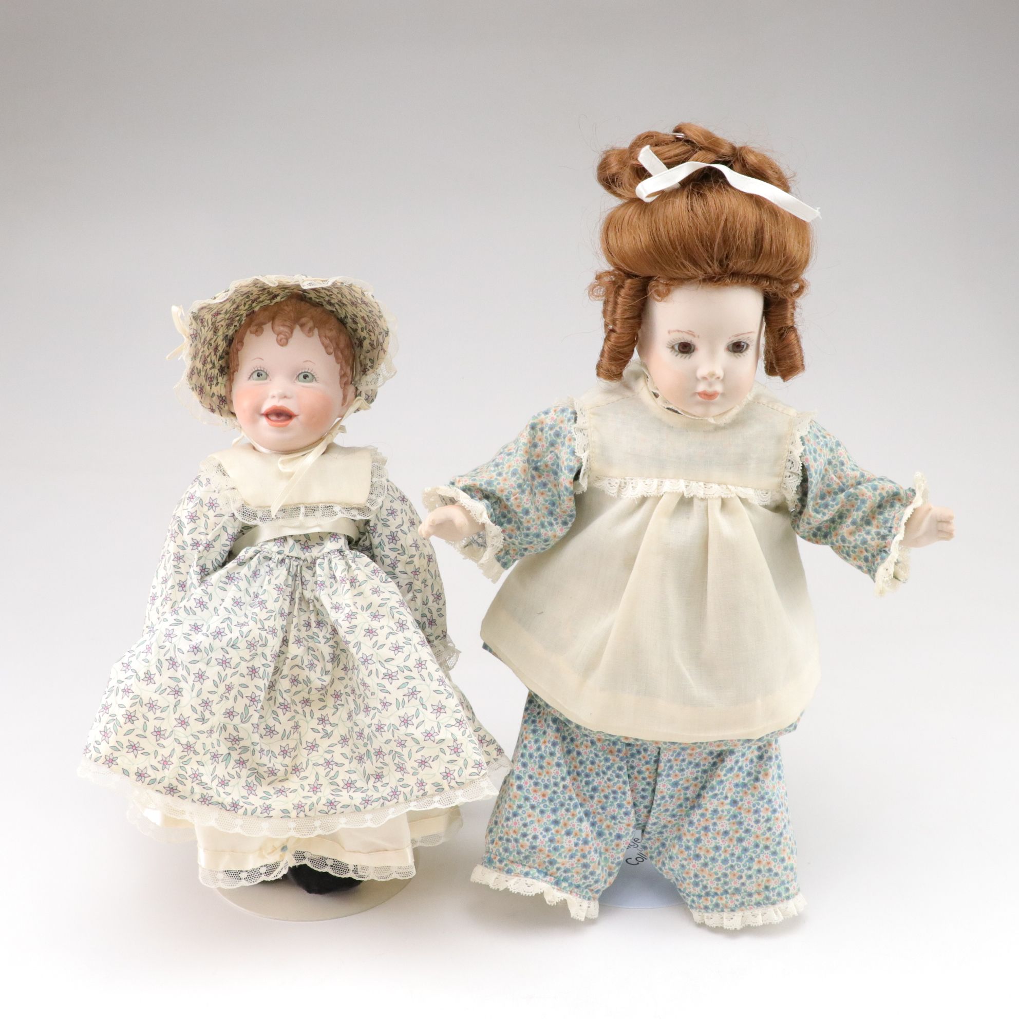 Hand-Painted Bisque Head & Other Doll Collections