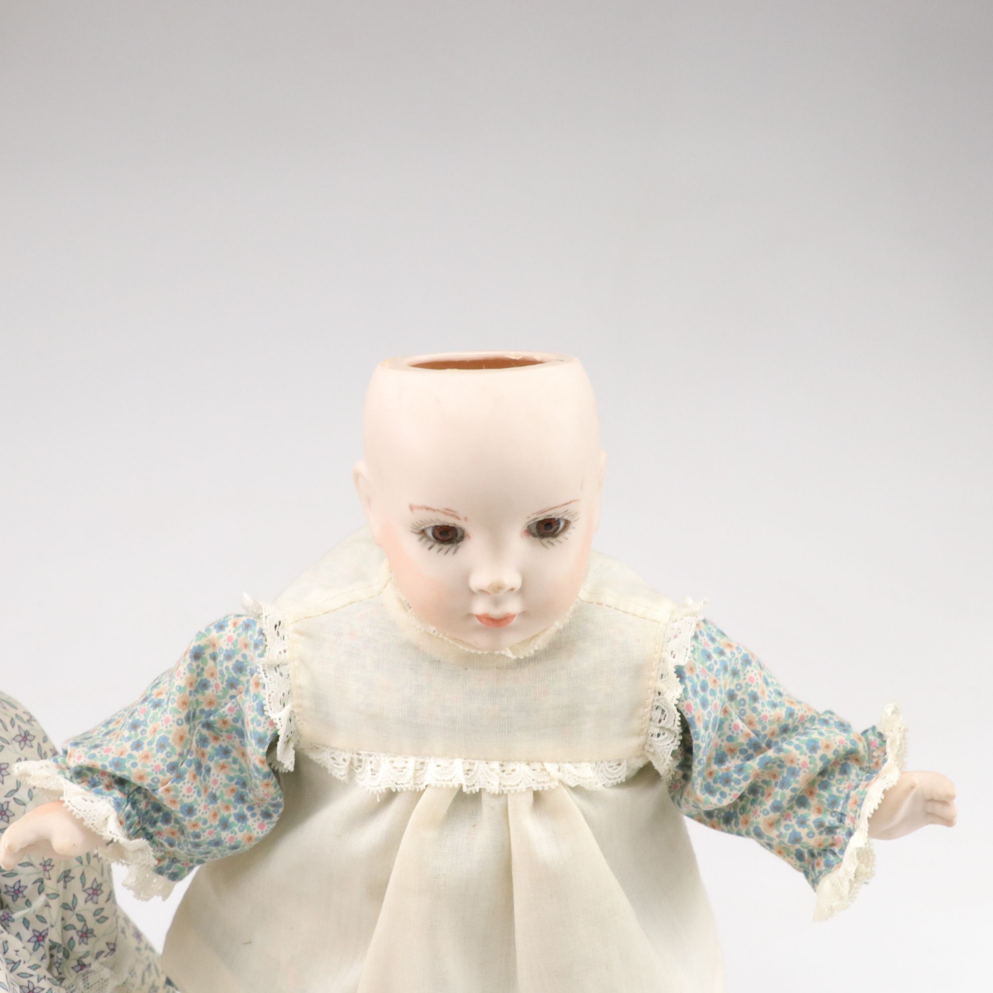 Hand-Painted Bisque Head & Other Doll Collections