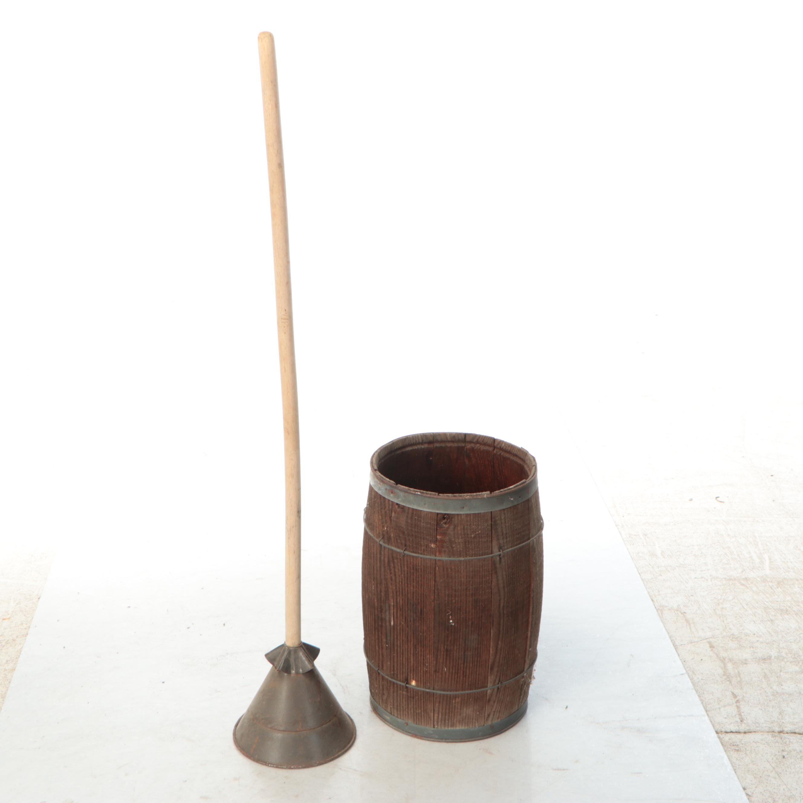 Anchor Brand Clothing Wringer with Basin, Barrel and Agitation Tool