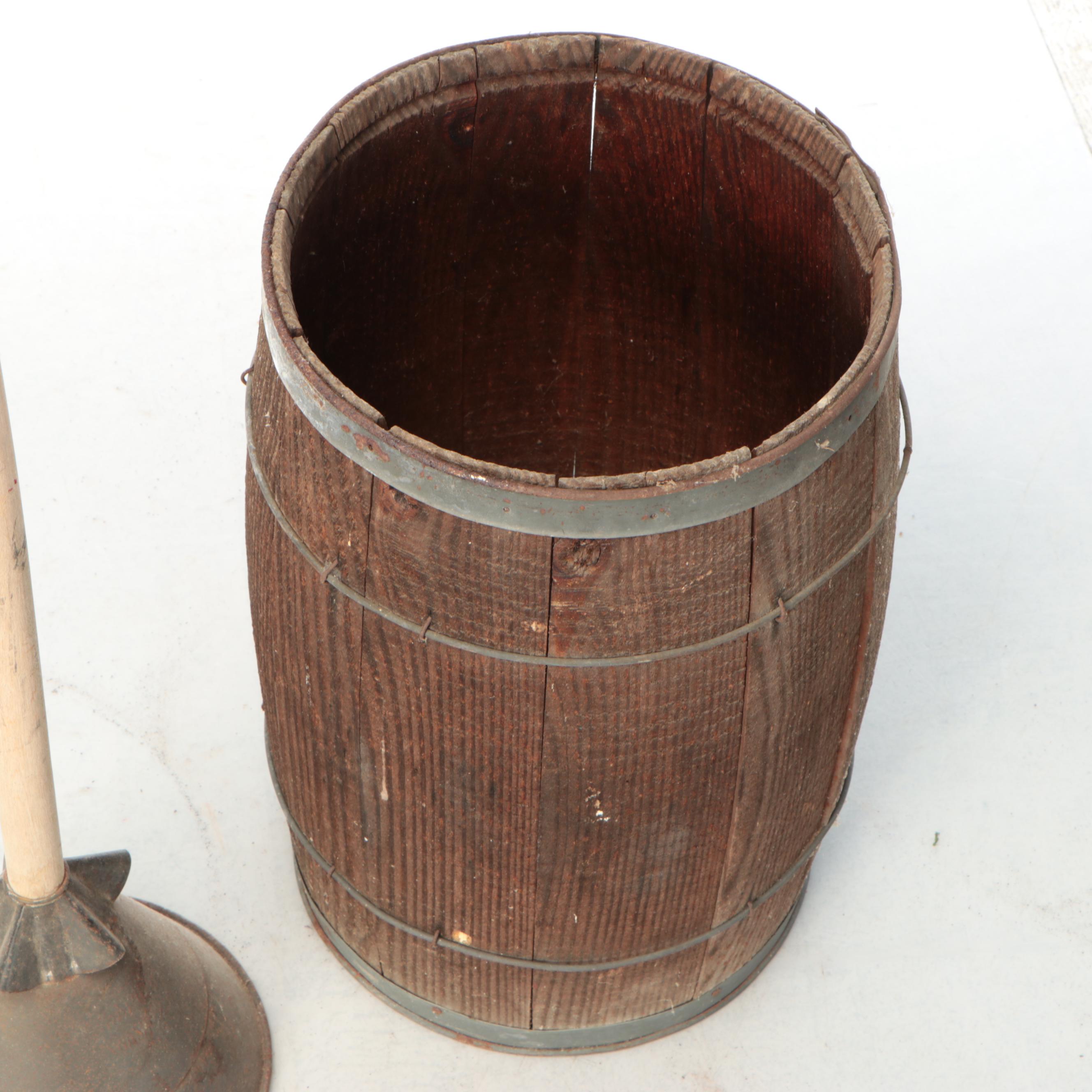 Anchor Brand Clothing Wringer with Basin, Barrel and Agitation Tool