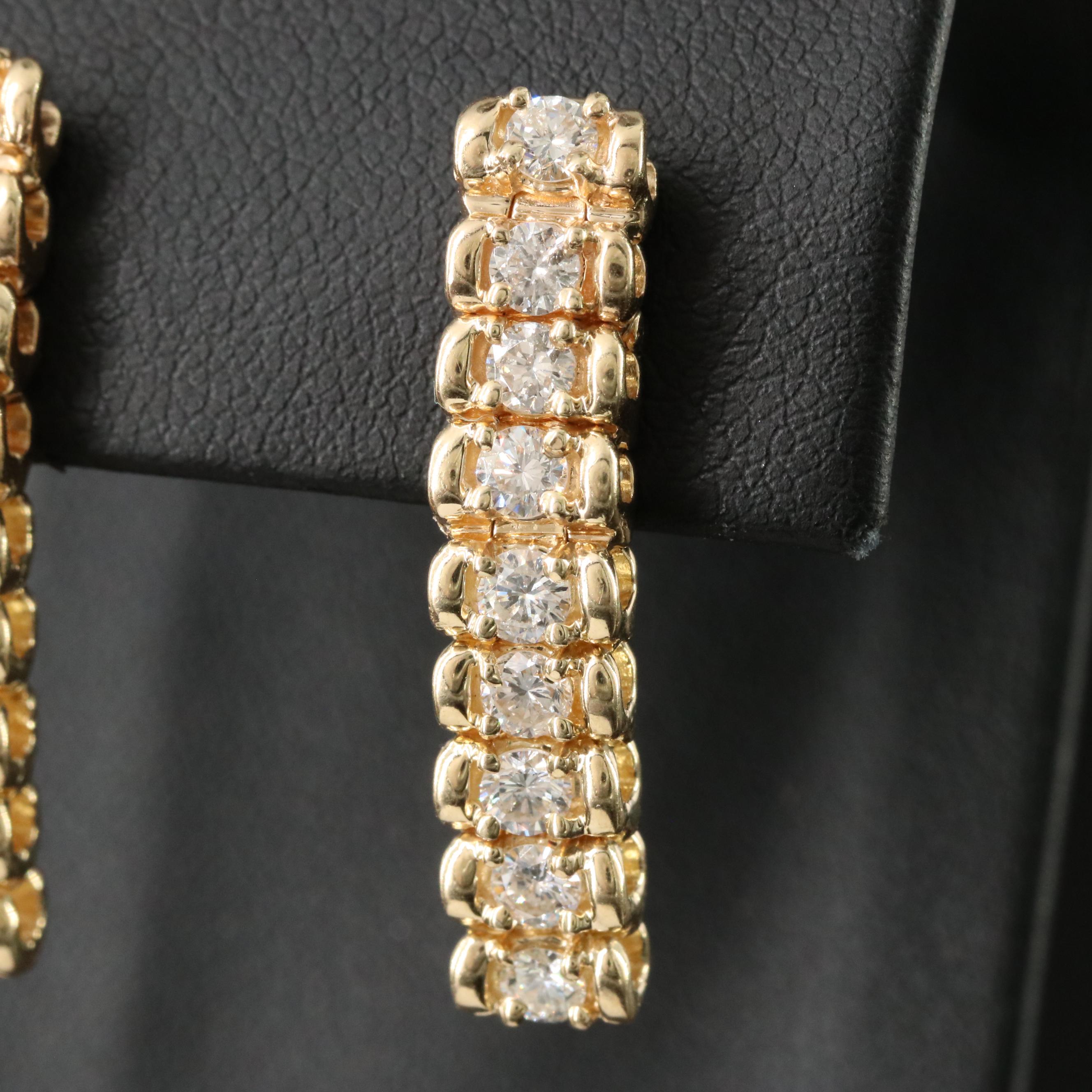 14K 1.26 CTW Diamond Link Earrings