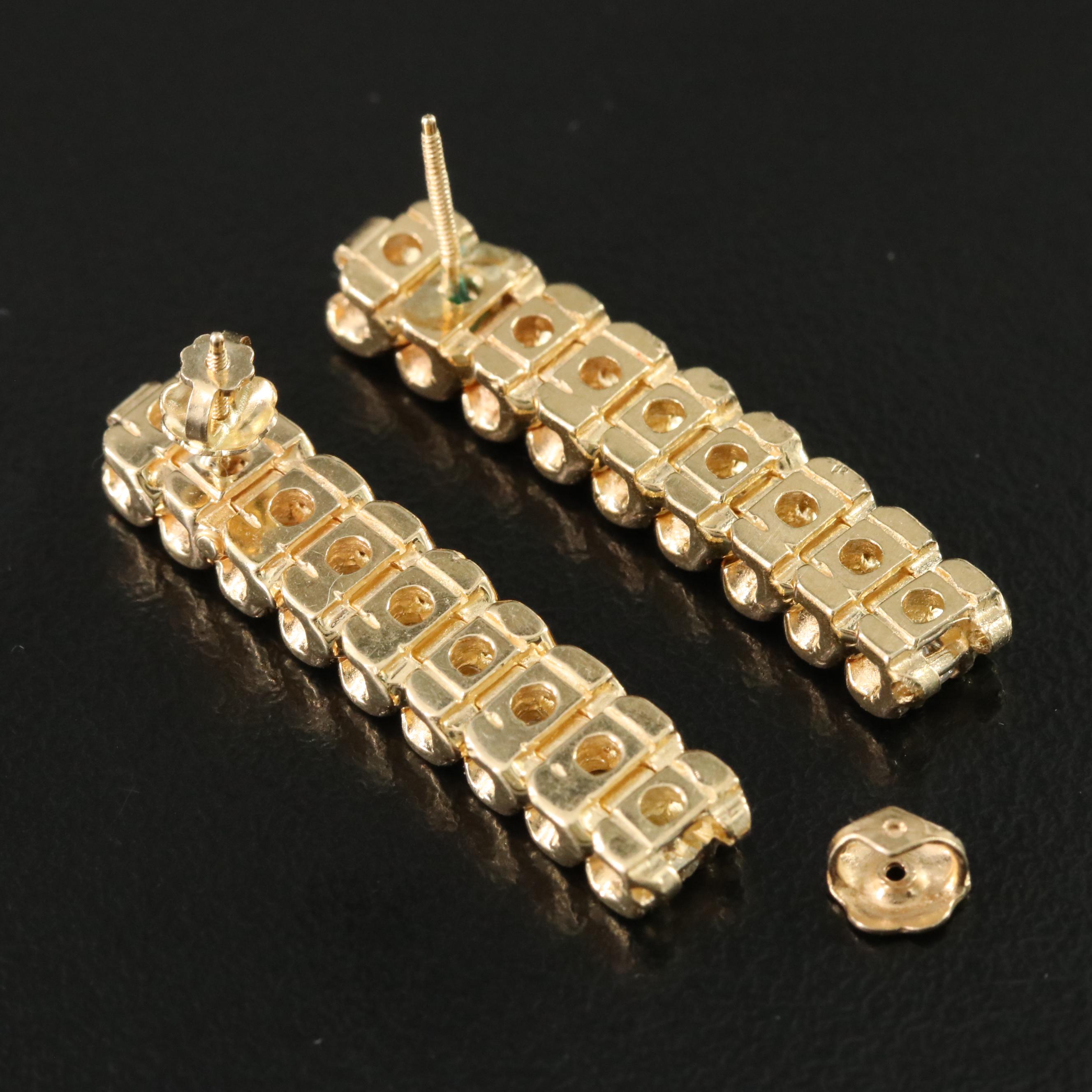 14K 1.26 CTW Diamond Link Earrings