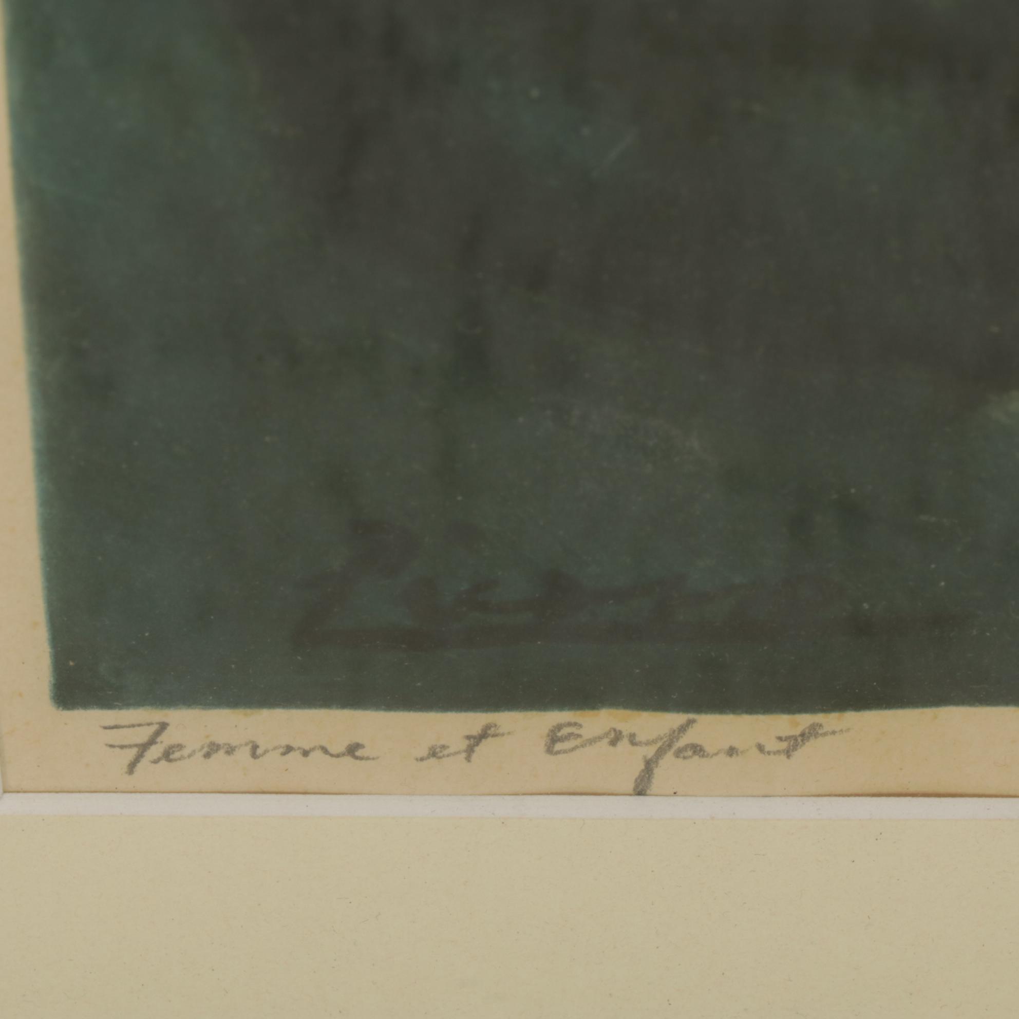 Giclee After Pablo Picasso "Femme et Infant", Late 20th Century