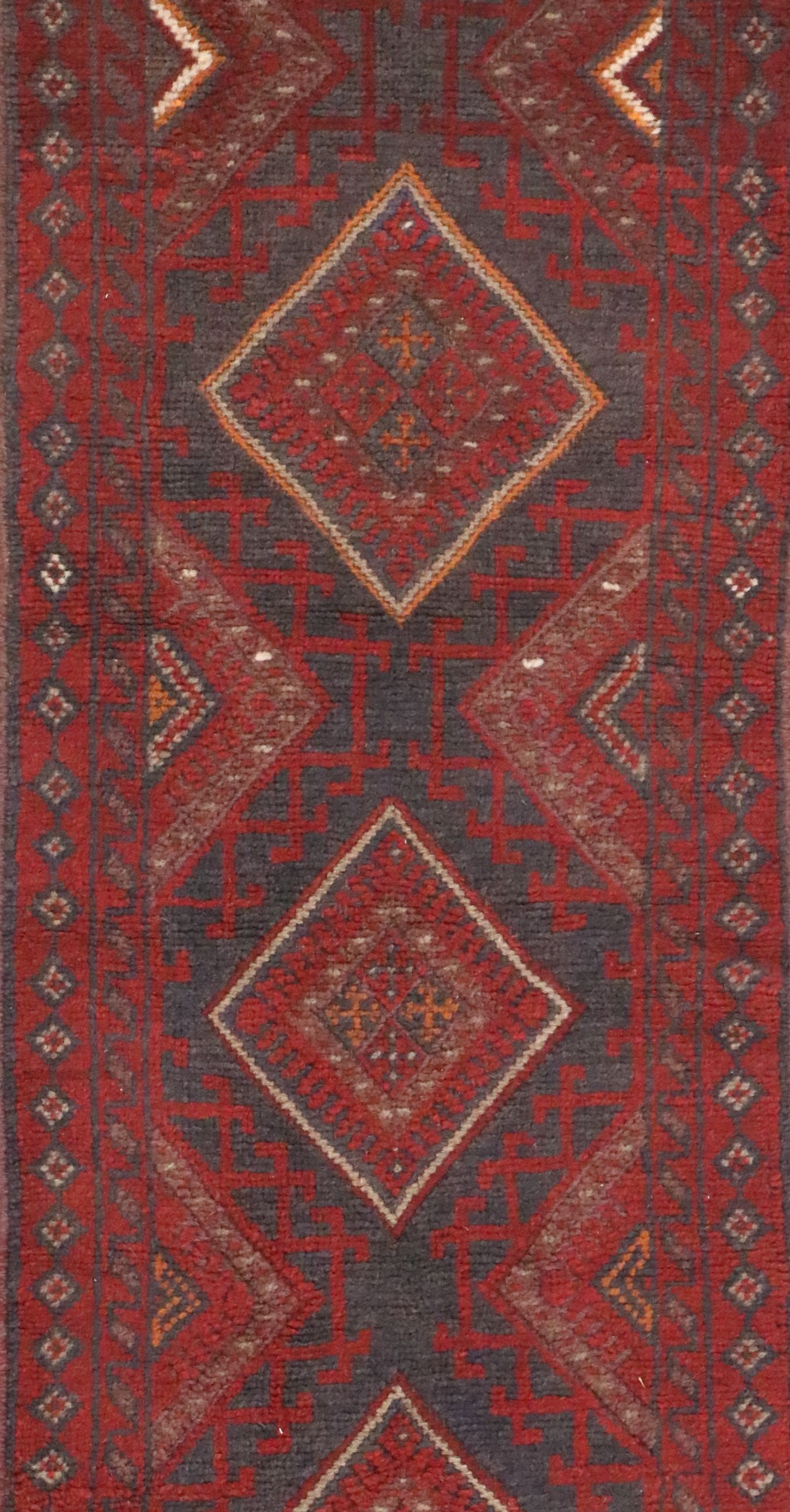 1'10 x 8' Handwoven Afghan Mashwani Carpet Runner