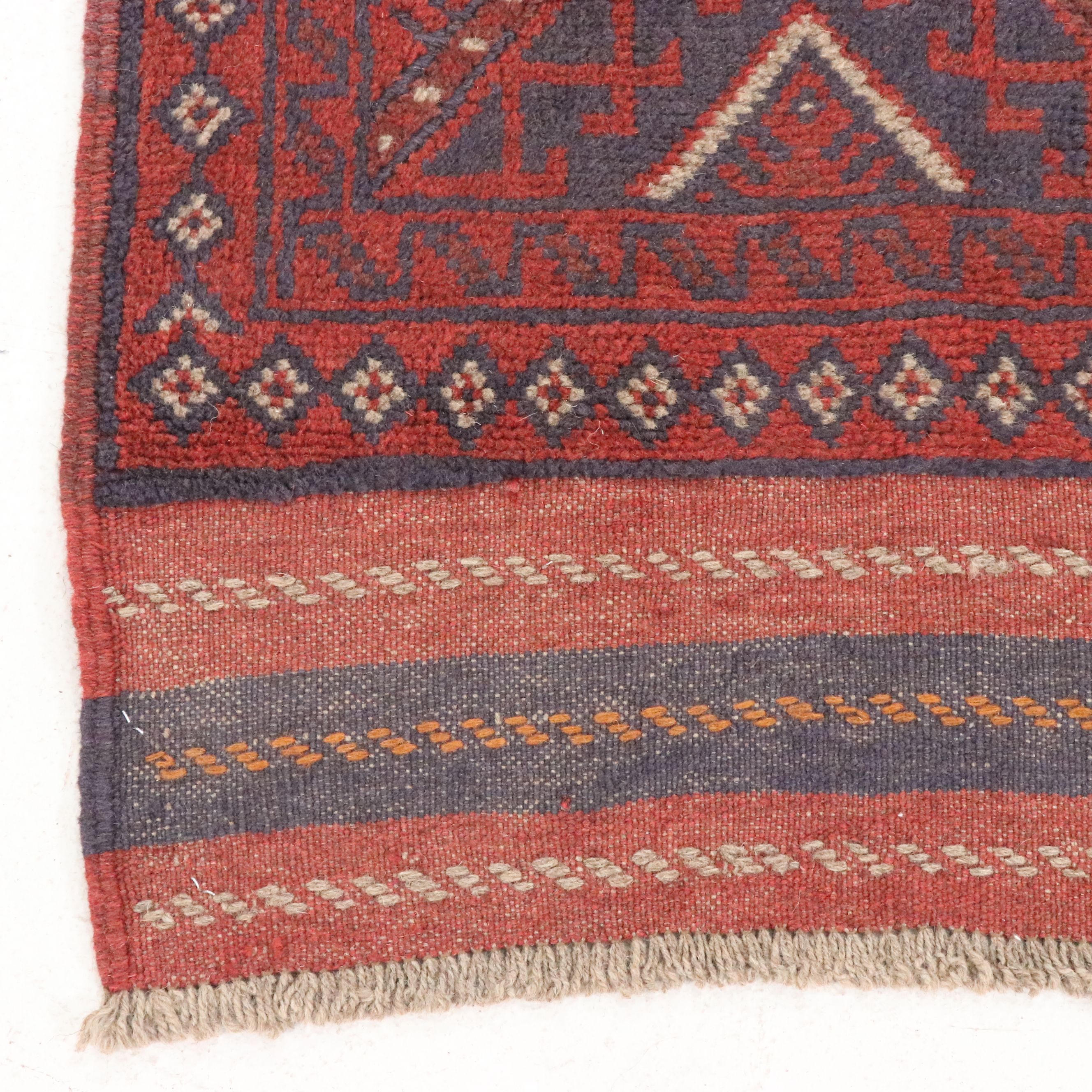 1'10 x 8' Handwoven Afghan Mashwani Carpet Runner