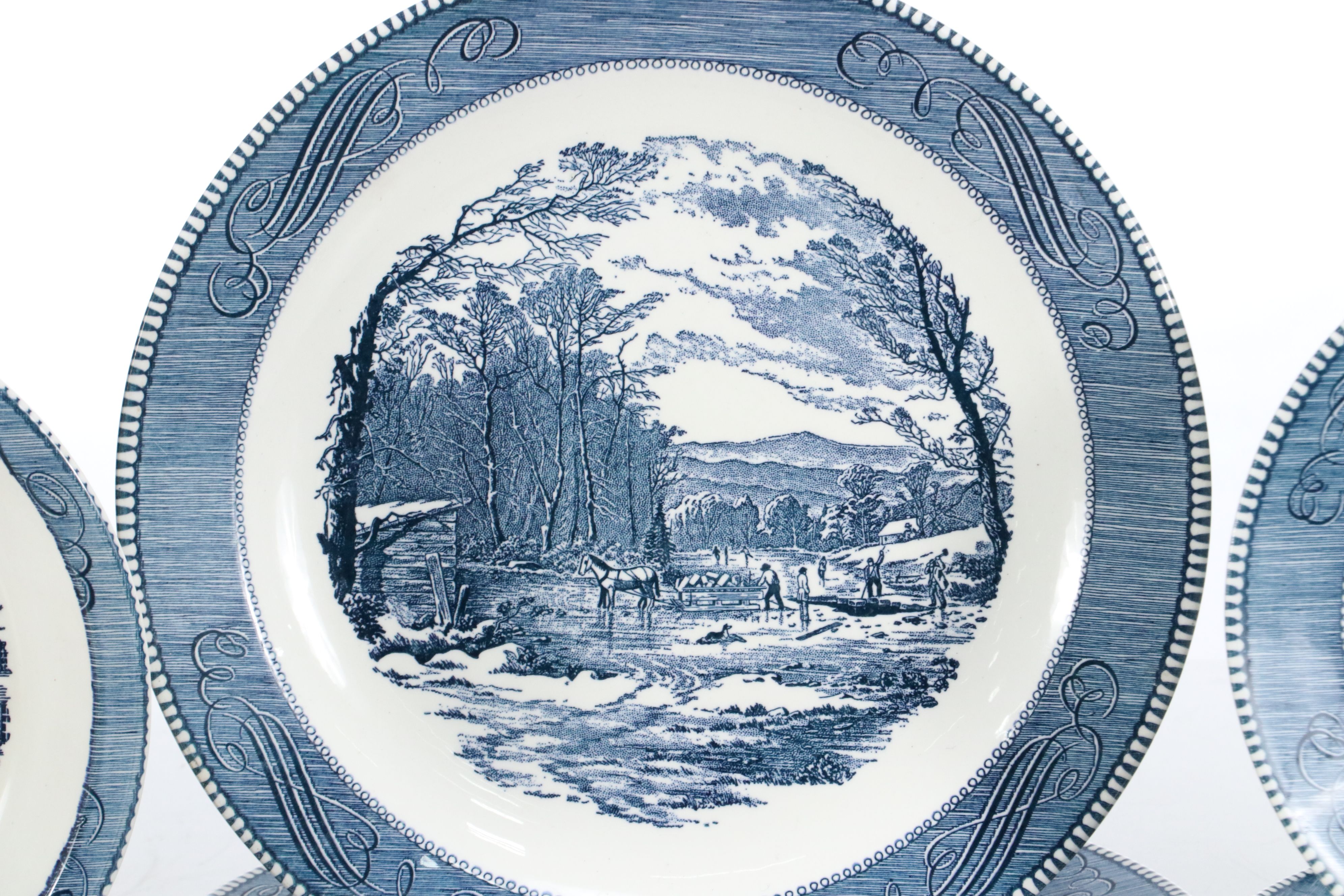 Royal China "Currier & Ives" Ceramic Dinnerware and Serving Pieces