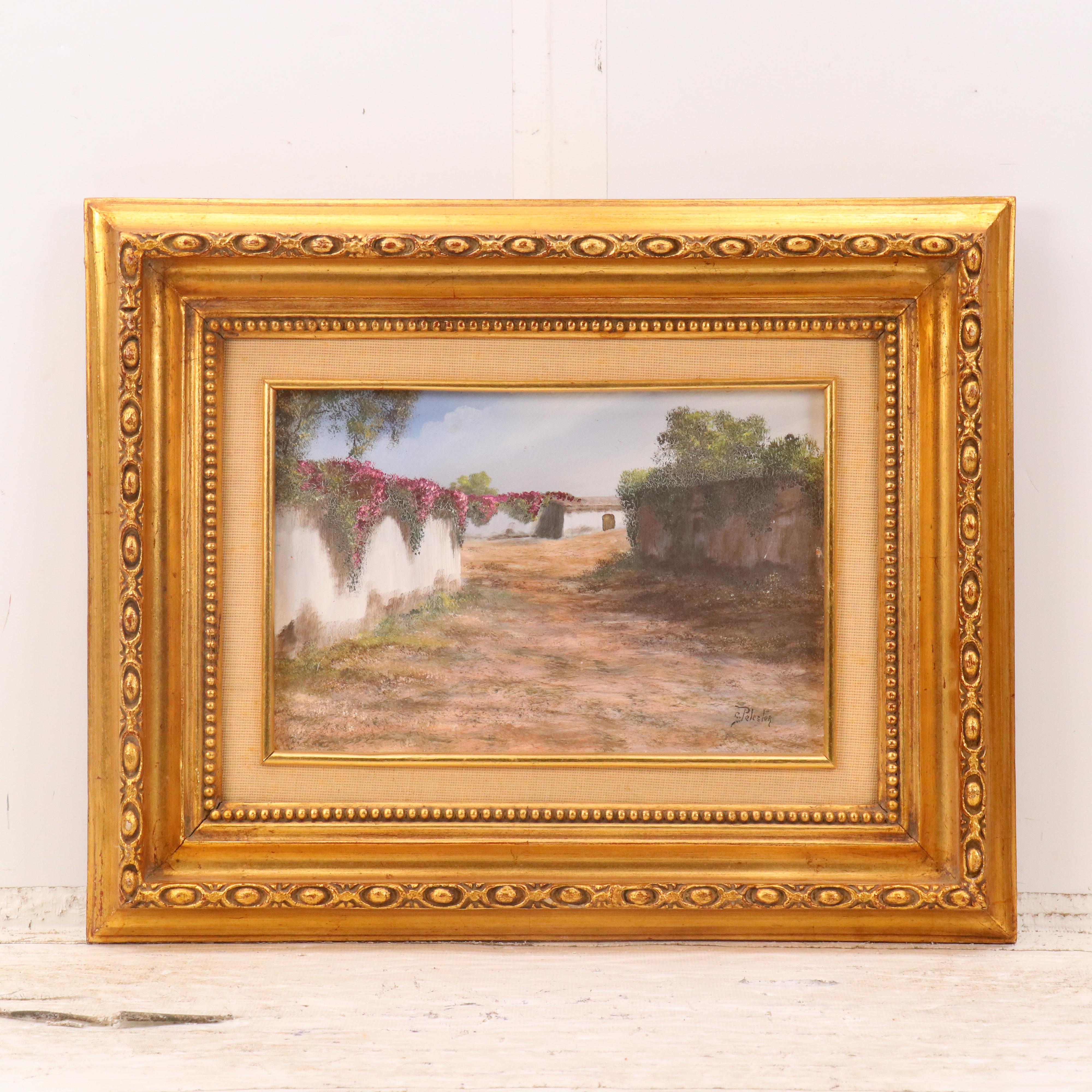 European Countryside Landscape Oil Paintings, Late 20th Century