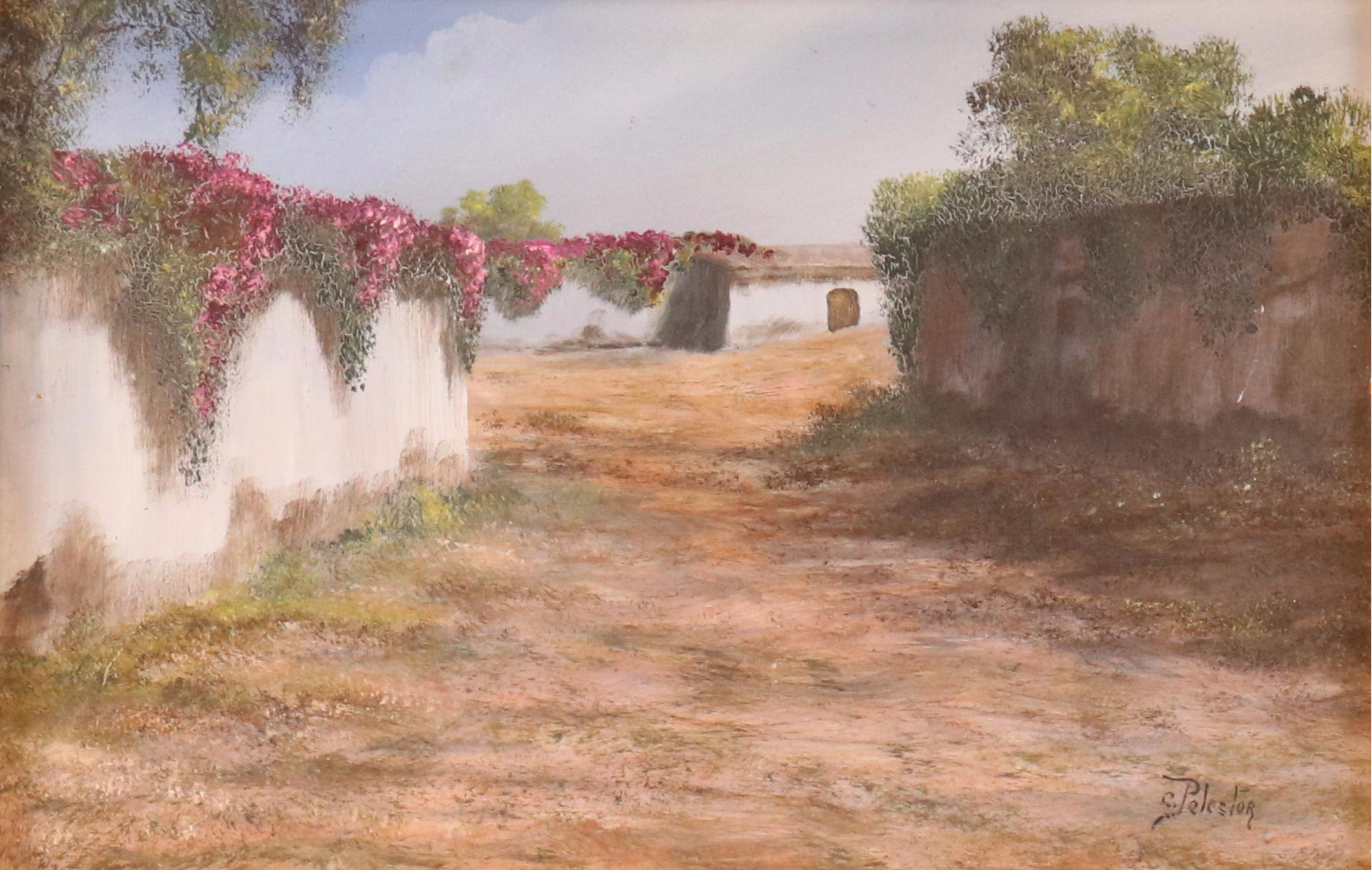 European Countryside Landscape Oil Paintings, Late 20th Century