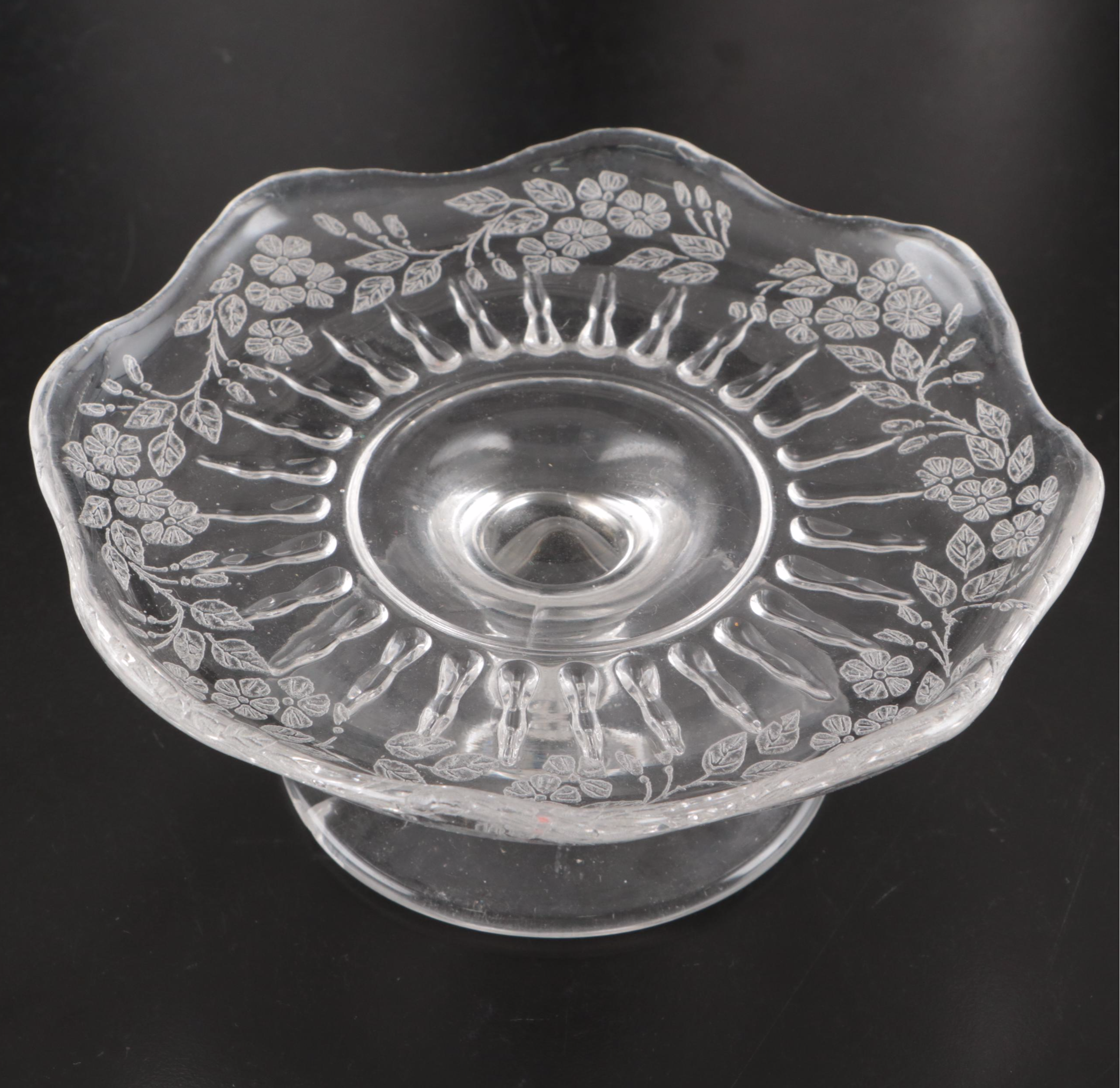 American Brilliant Cut Glass Pitcher, Bowl, and Other Glass Table Décor