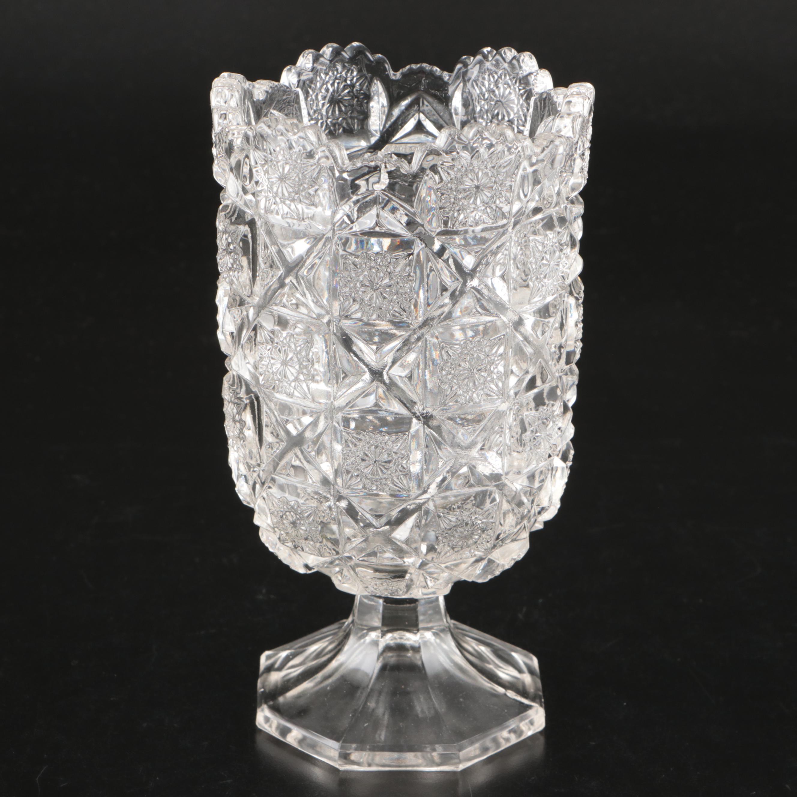 American Brilliant Cut Glass Pitcher, Bowl, and Other Glass Table Décor