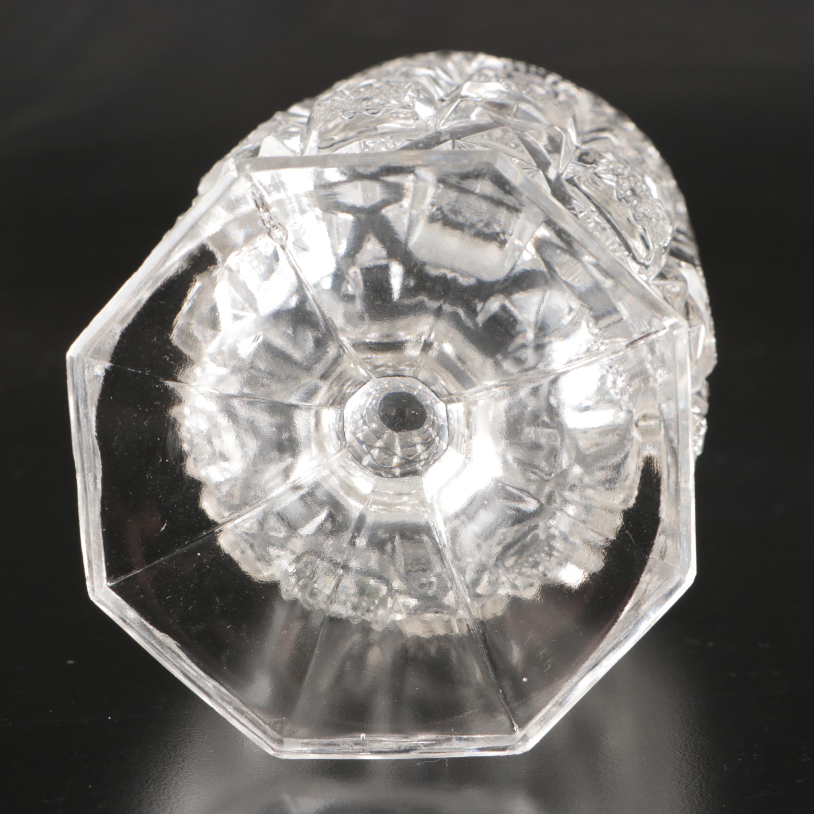 American Brilliant Cut Glass Pitcher, Bowl, and Other Glass Table Décor