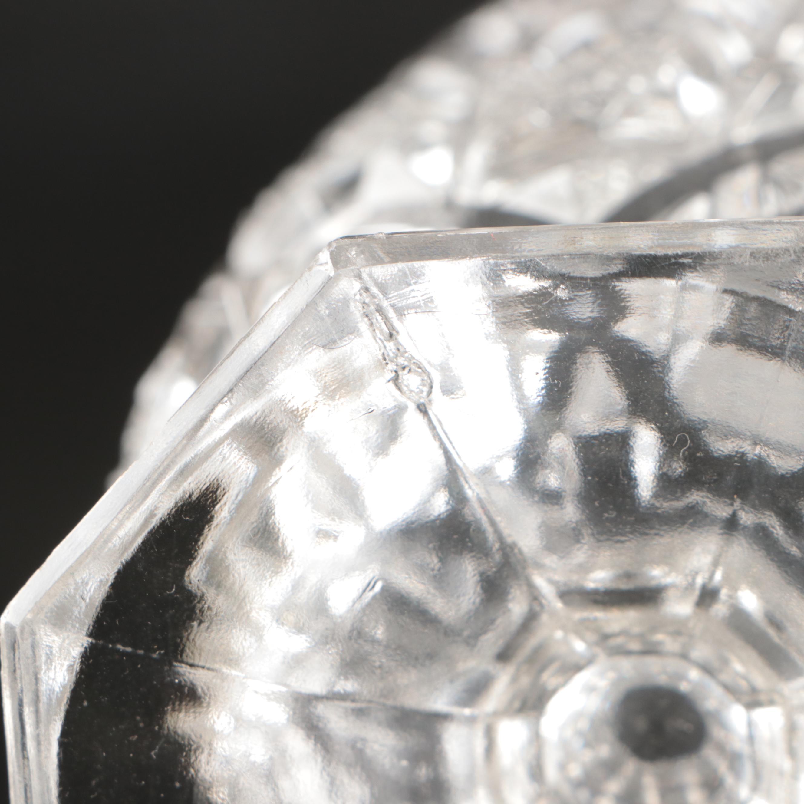 American Brilliant Cut Glass Pitcher, Bowl, and Other Glass Table Décor