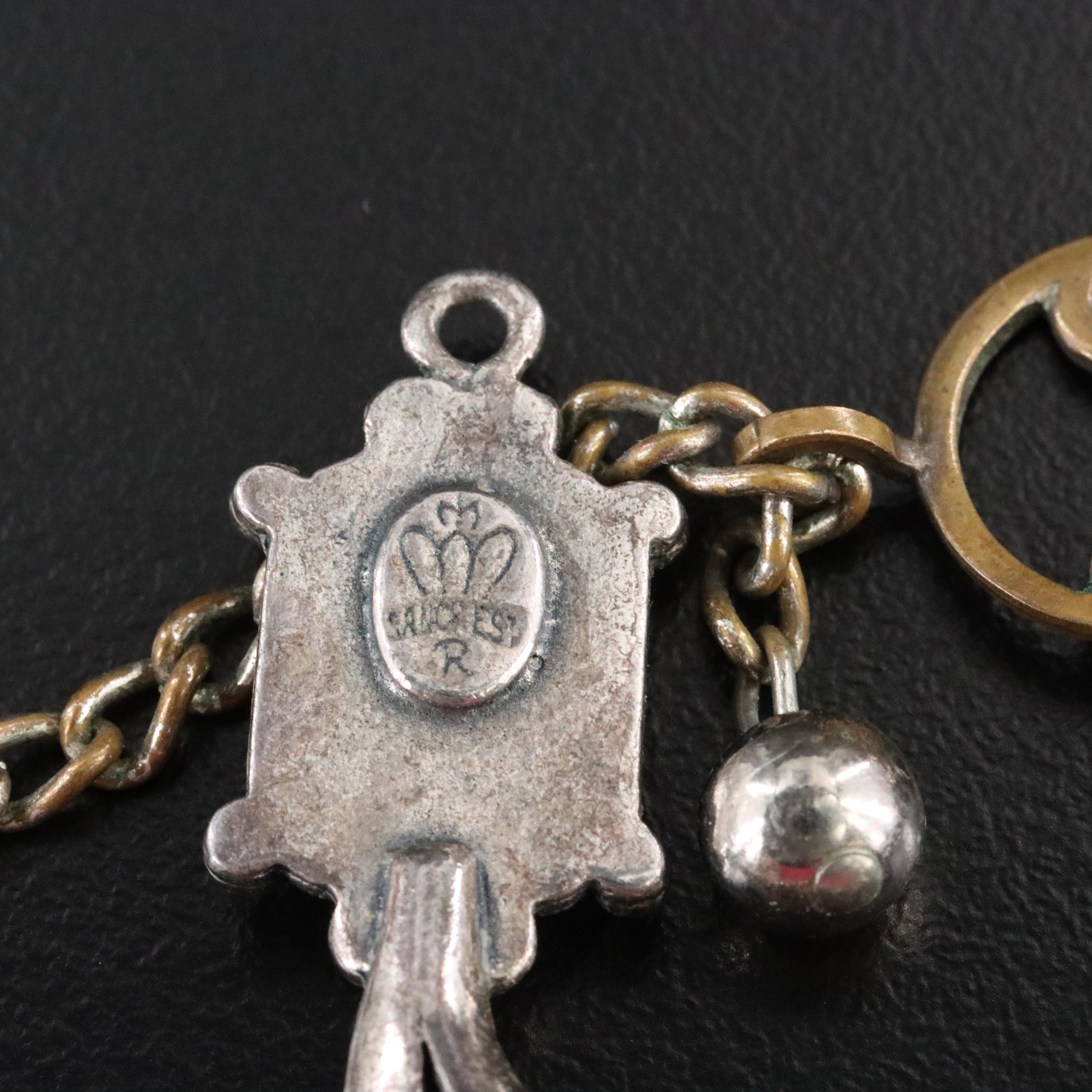 Western Squash Blossom Necklace and Earring Enhancers with Faux Turquoise