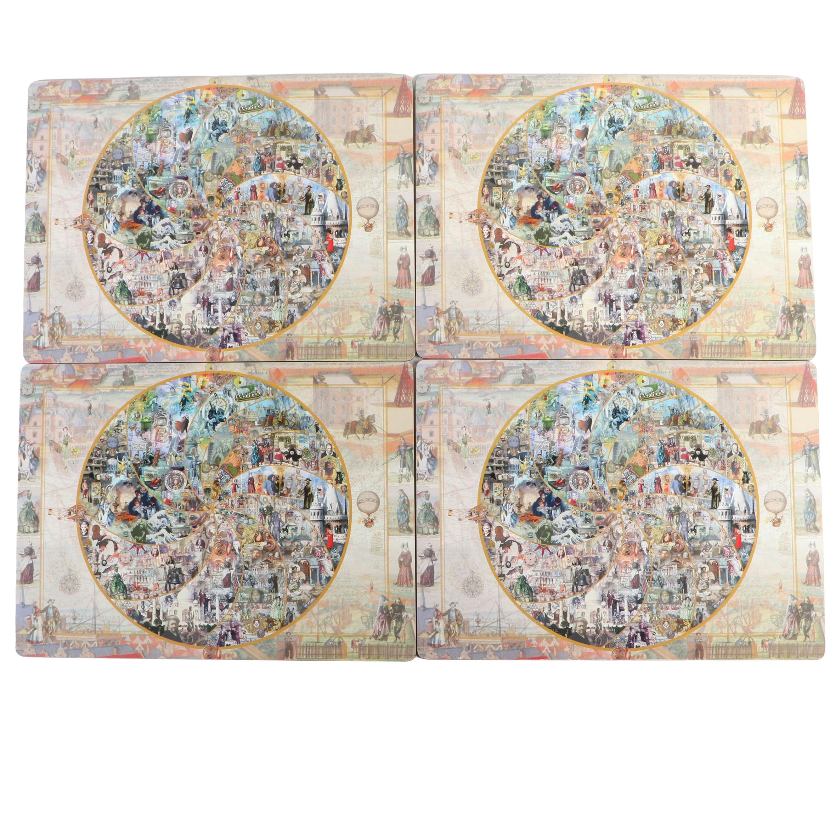 Lady Clare History of the World Hard Placemats