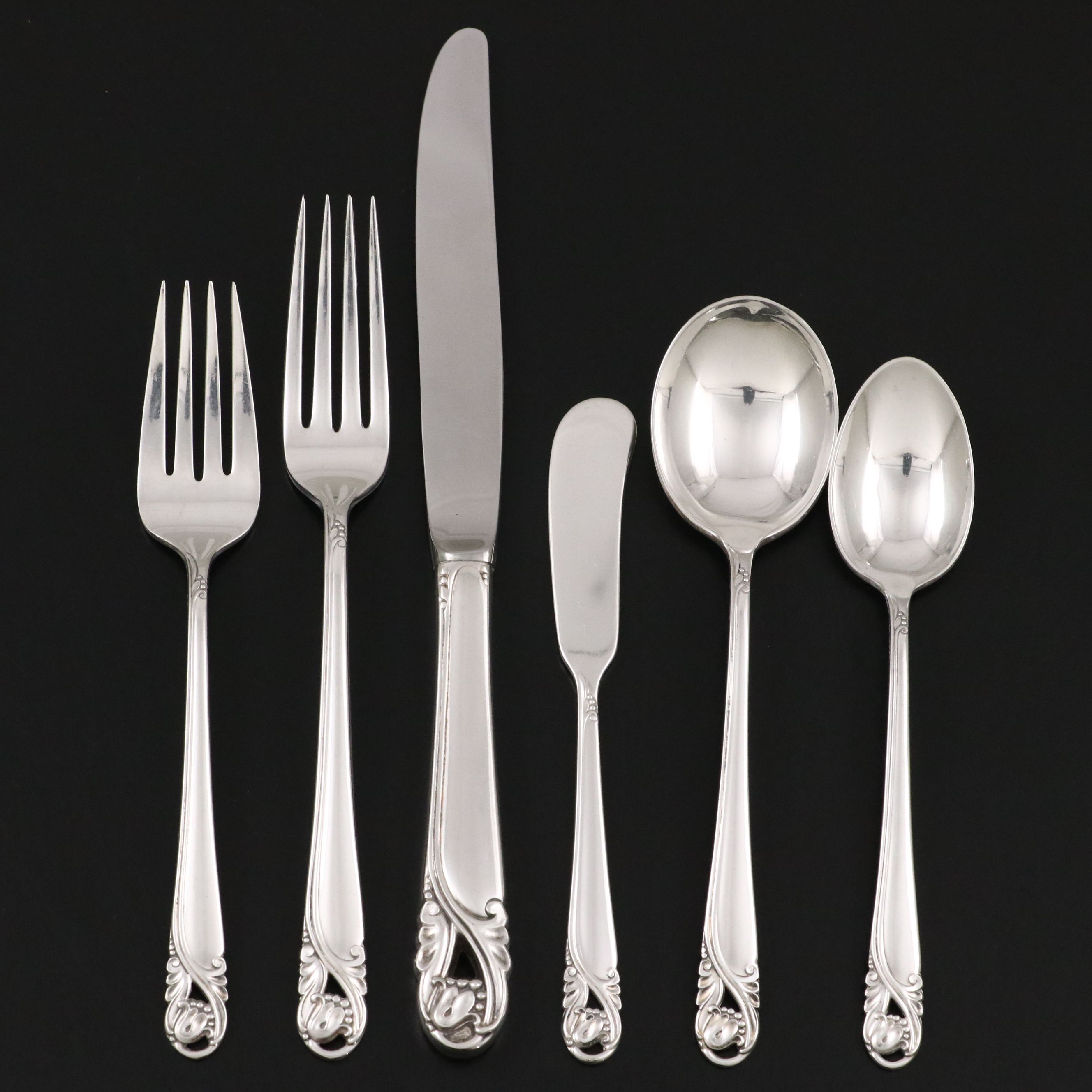 International Silver Co. "Spring Glory" Sterling Flatware