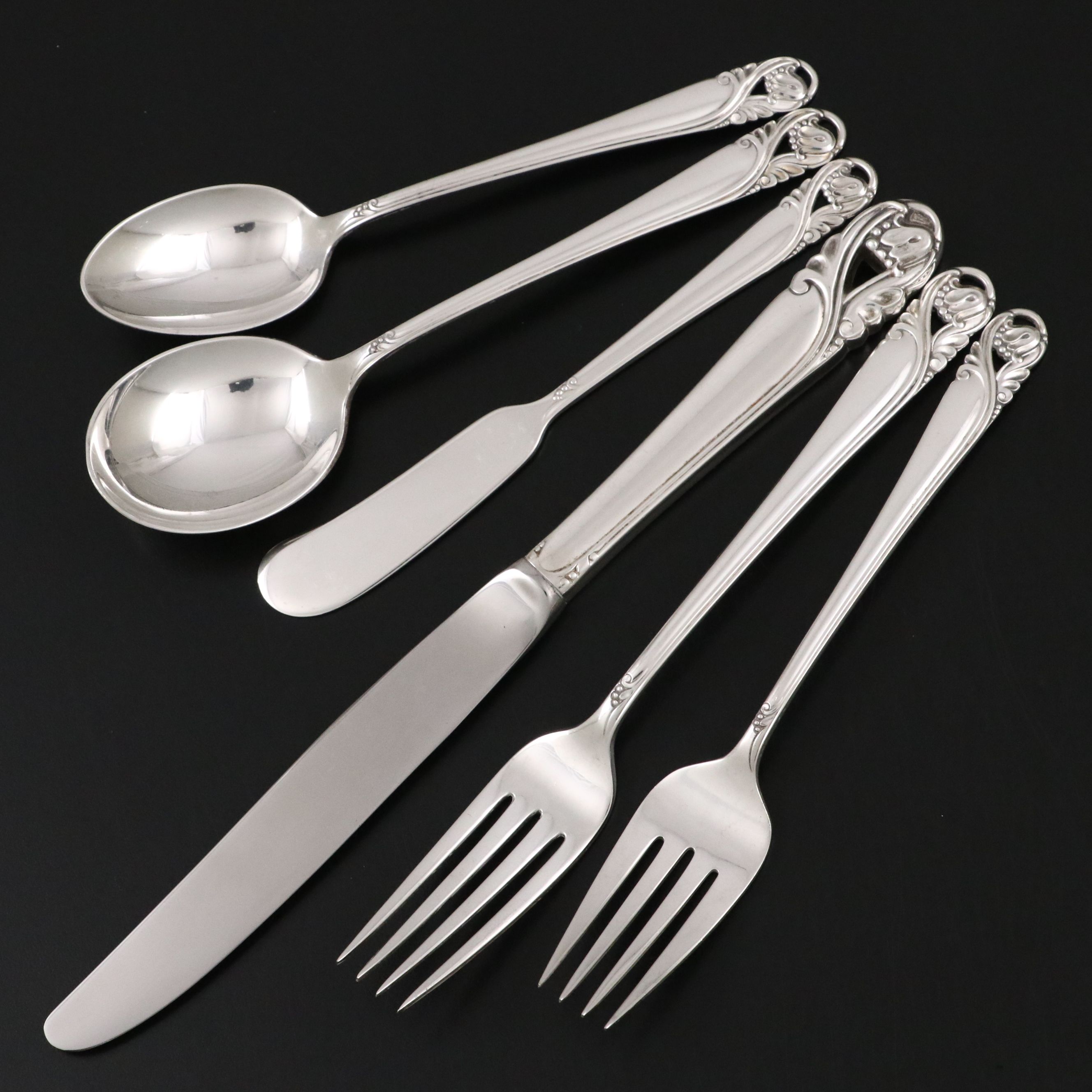 International Silver Co. "Spring Glory" Sterling Flatware