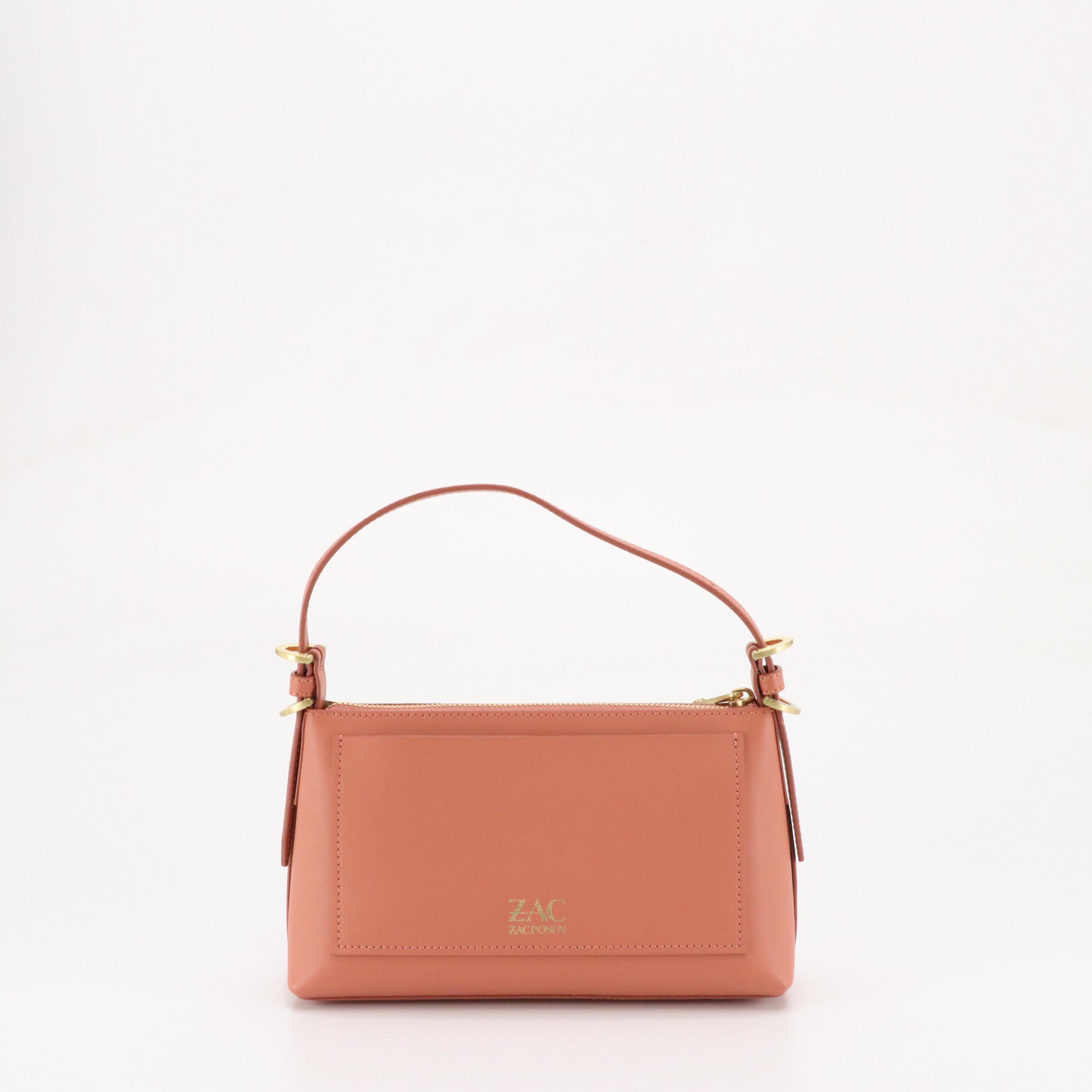 Zac Posen Earthette Two-Way Crossbody Bag & Top Zip Shoulder Bag in Leather