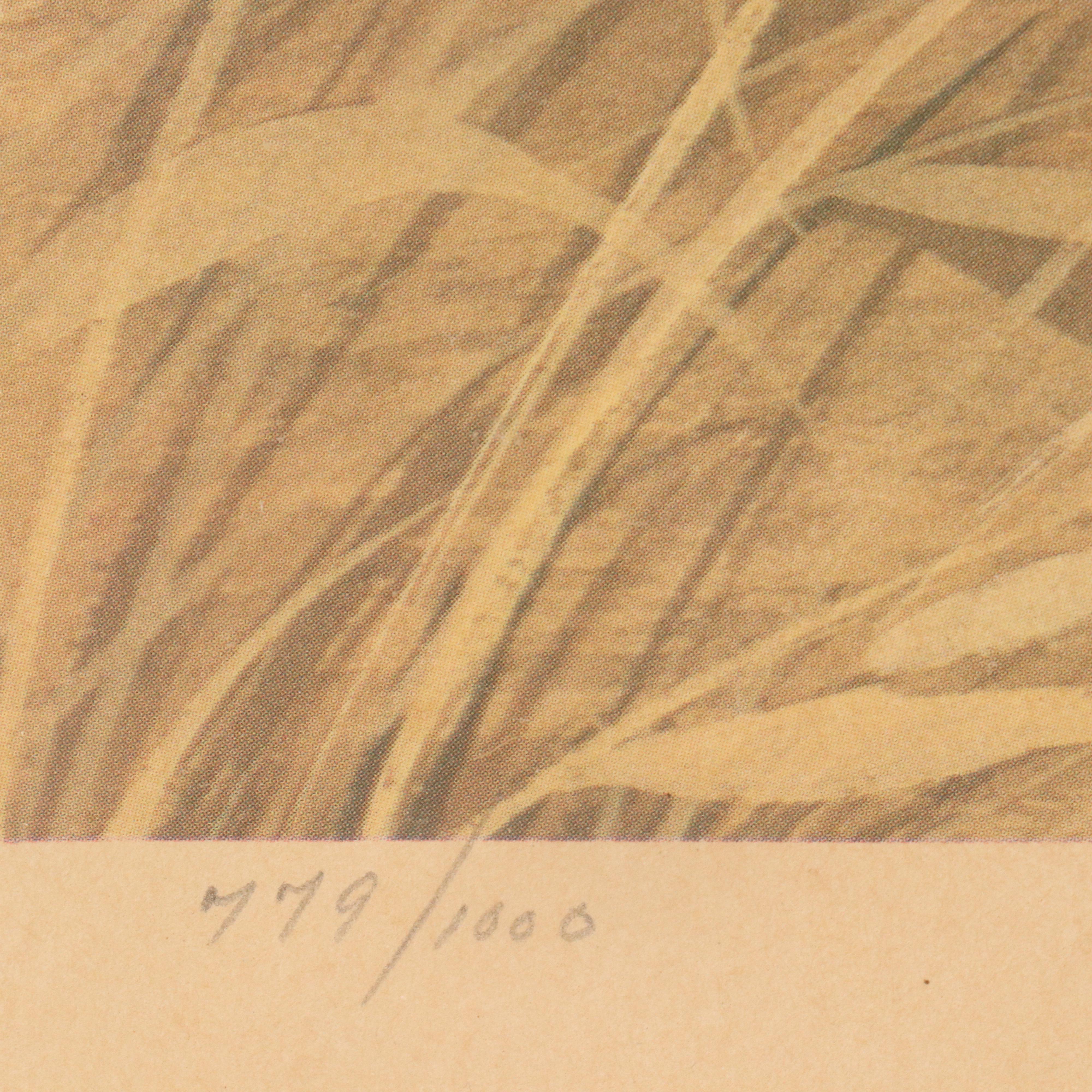 John A. Ruthven Offset Lithograph "Wandering Brave"