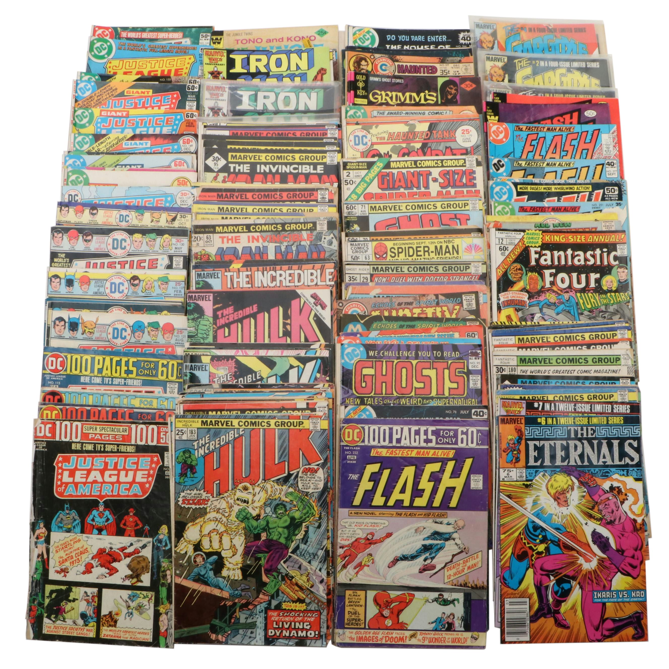 Silver-Bronze Age Comic Books Featuring "Iron Man", "Fantastic Four", and More