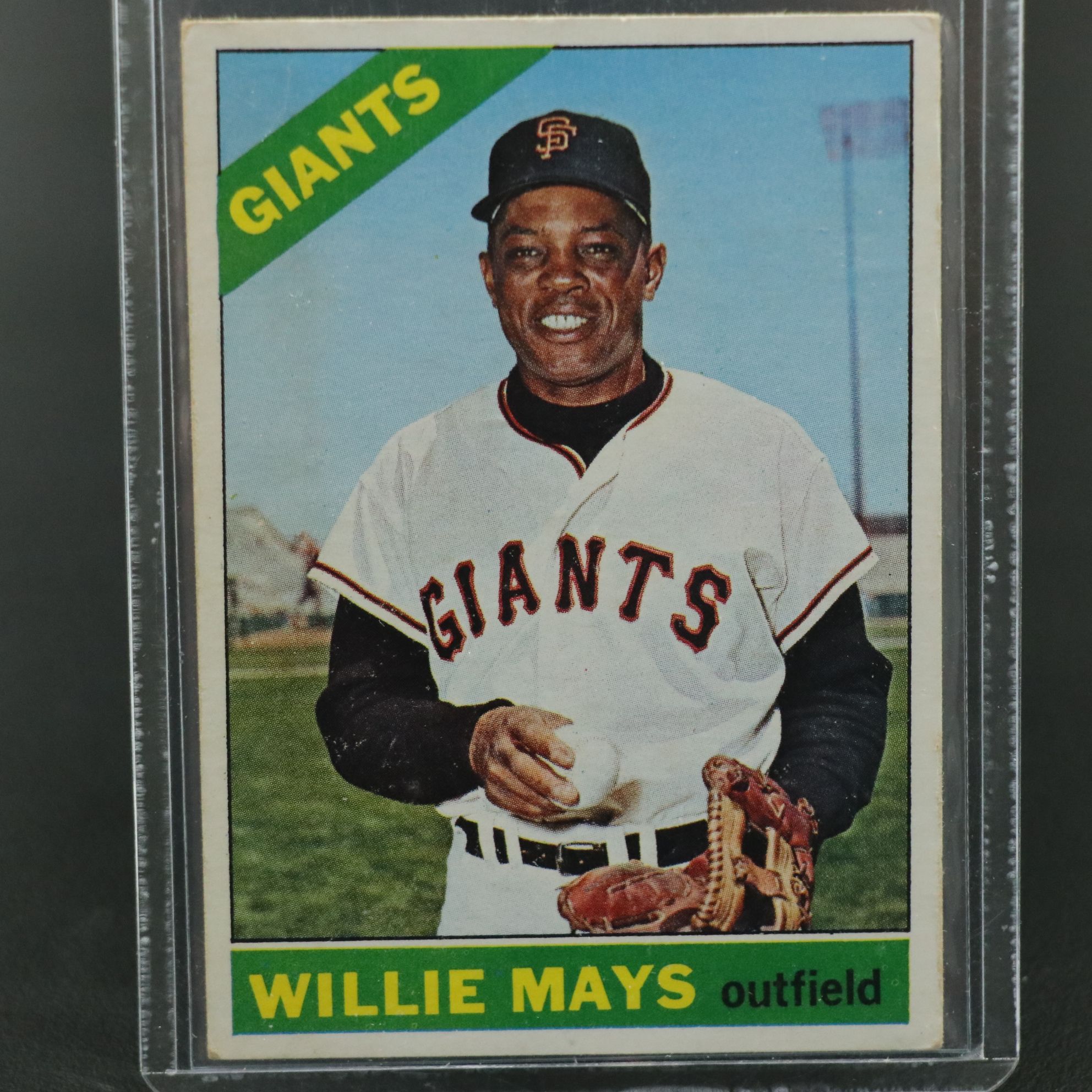 1966 Topps Willie Mays San Francisco Giants Baseball Card
