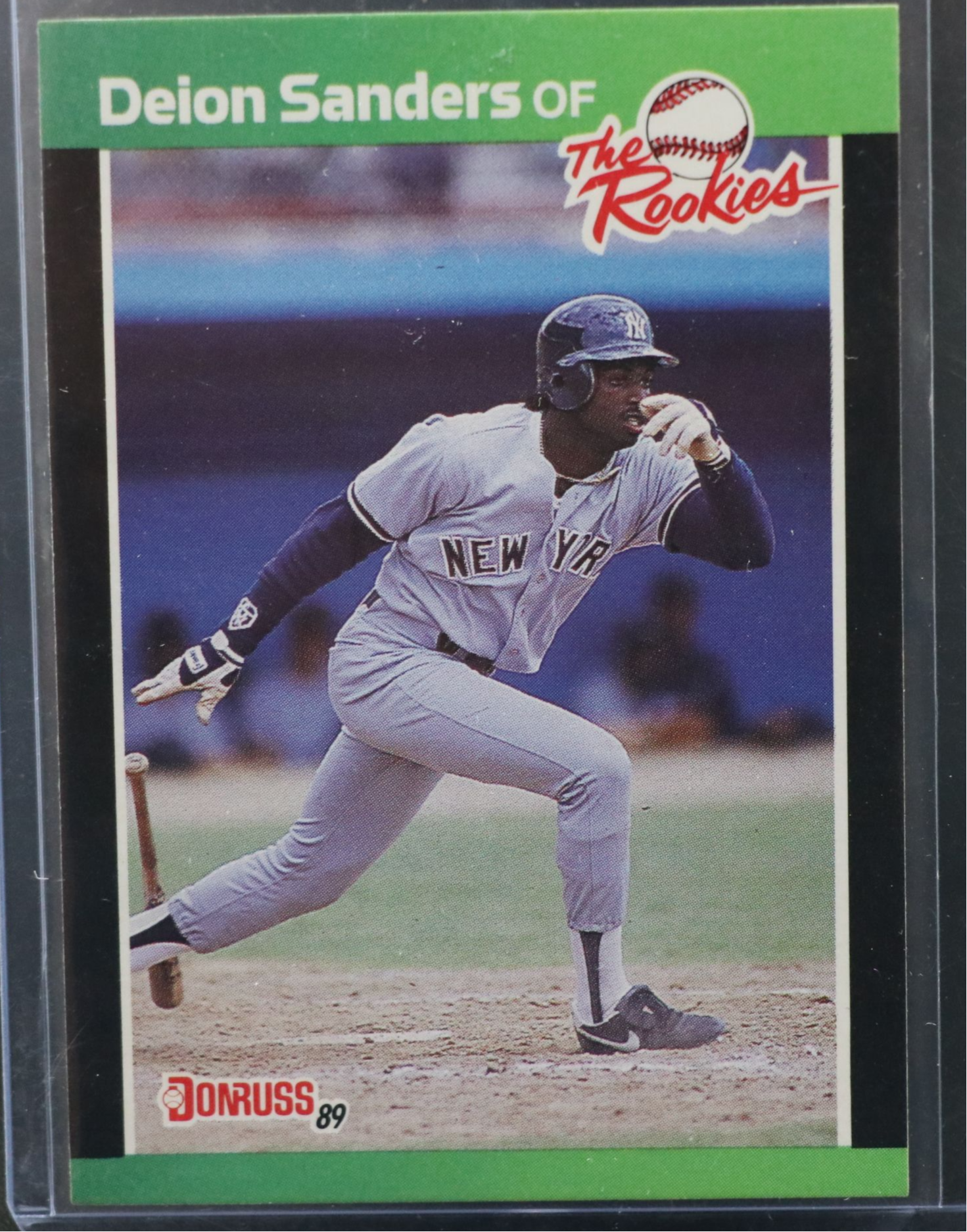 1989 Donruss Deion Sanders New York Yankees Baseball Rookie Card