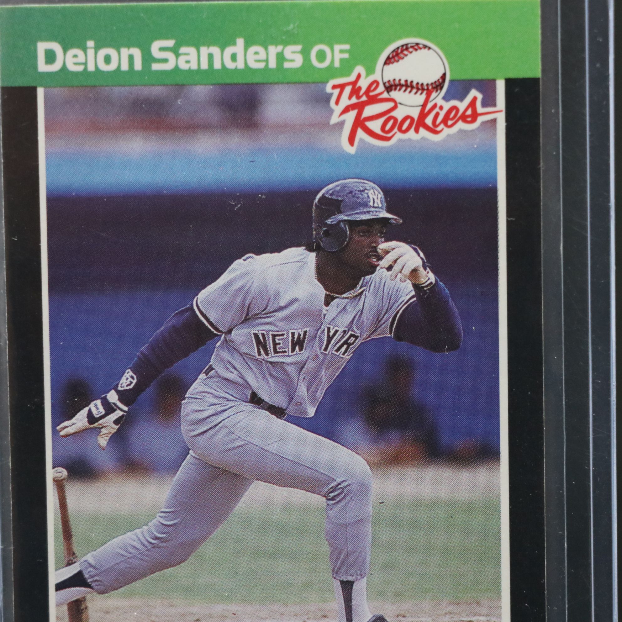 1989 Donruss Deion Sanders New York Yankees Baseball Rookie Card