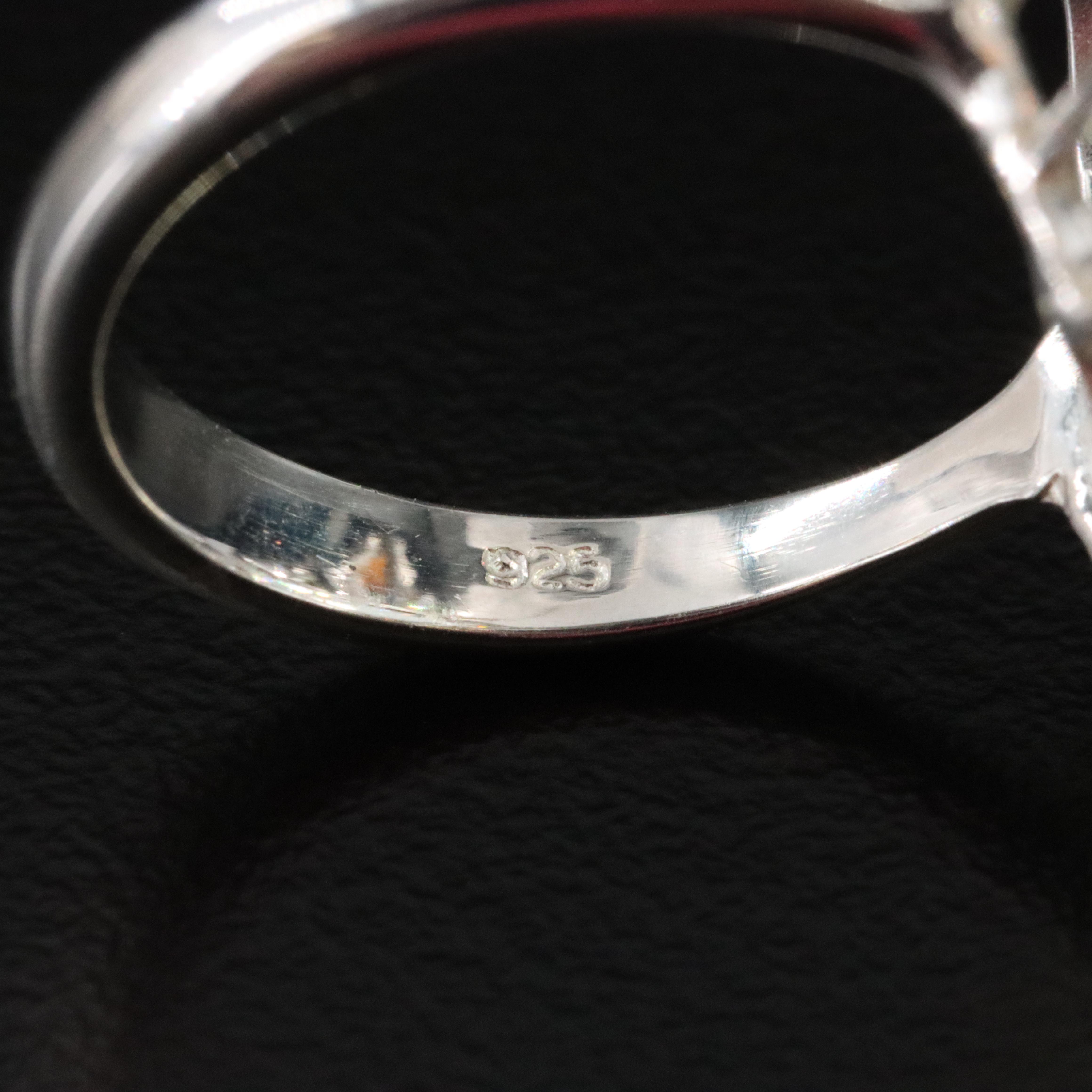 Sterling Gemstone Cocktail Ring