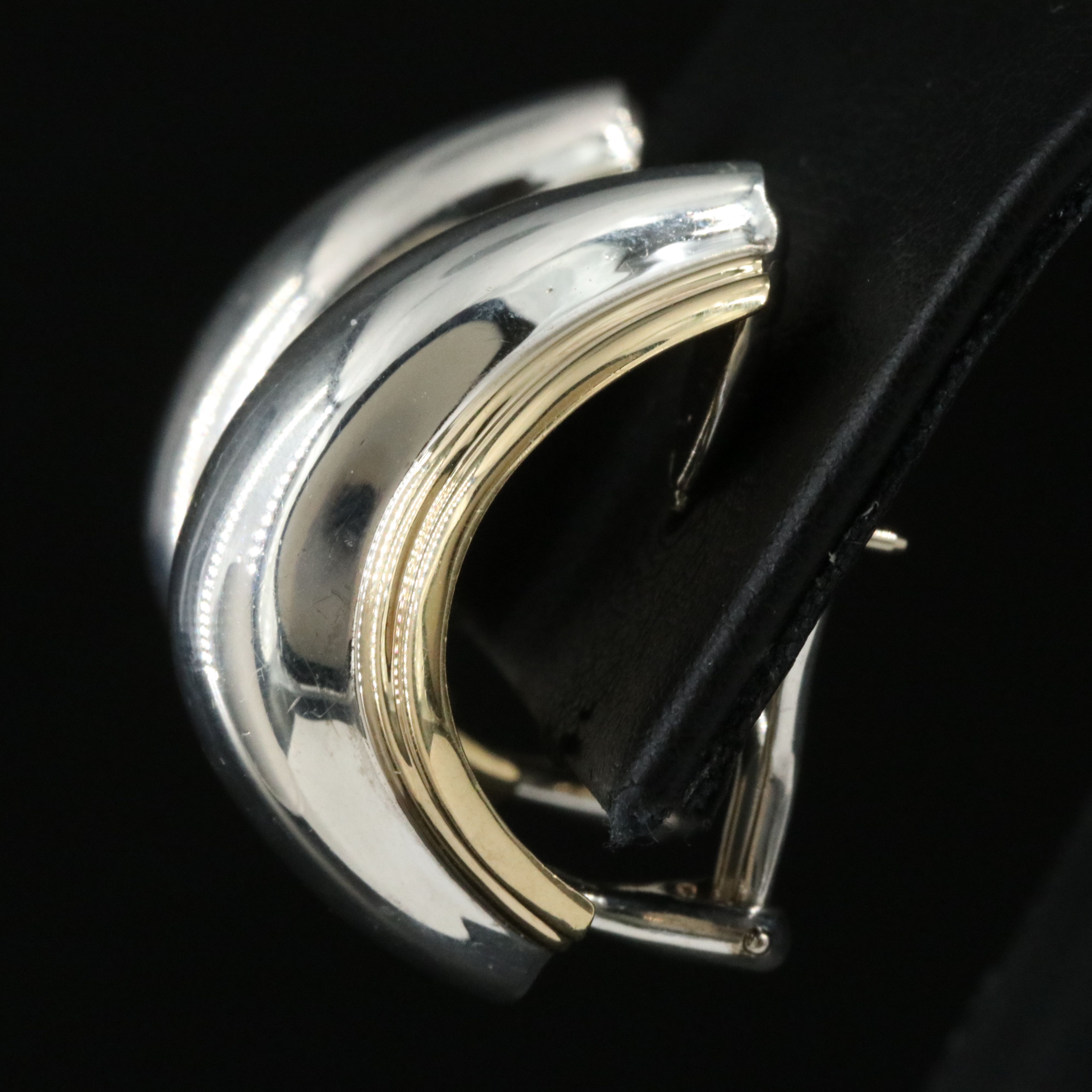 Paloma Picasso for Tiffany & Co. Vendôme Sterling Earrings with 18K Accents