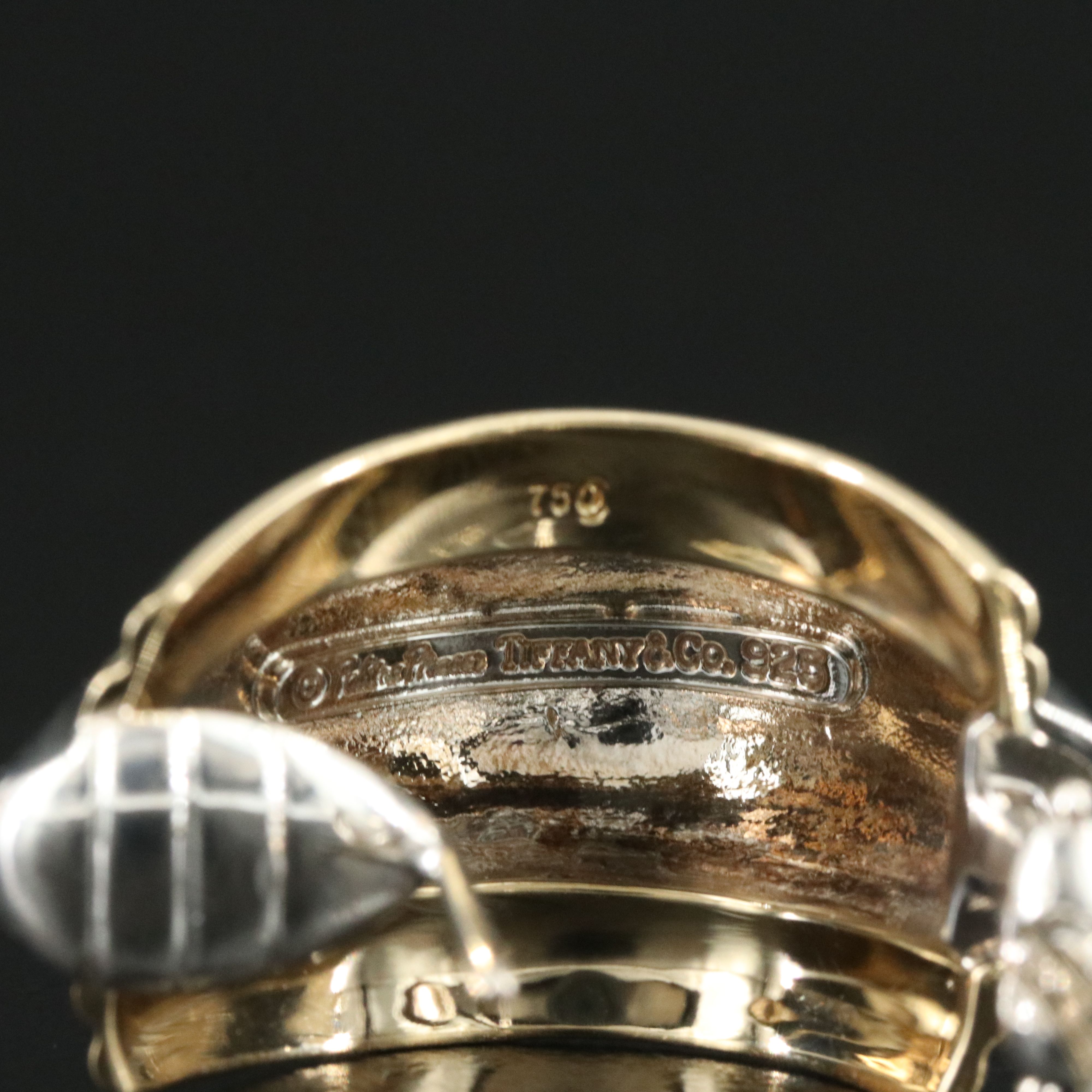 Paloma Picasso for Tiffany & Co. Vendôme Sterling Earrings with 18K Accents