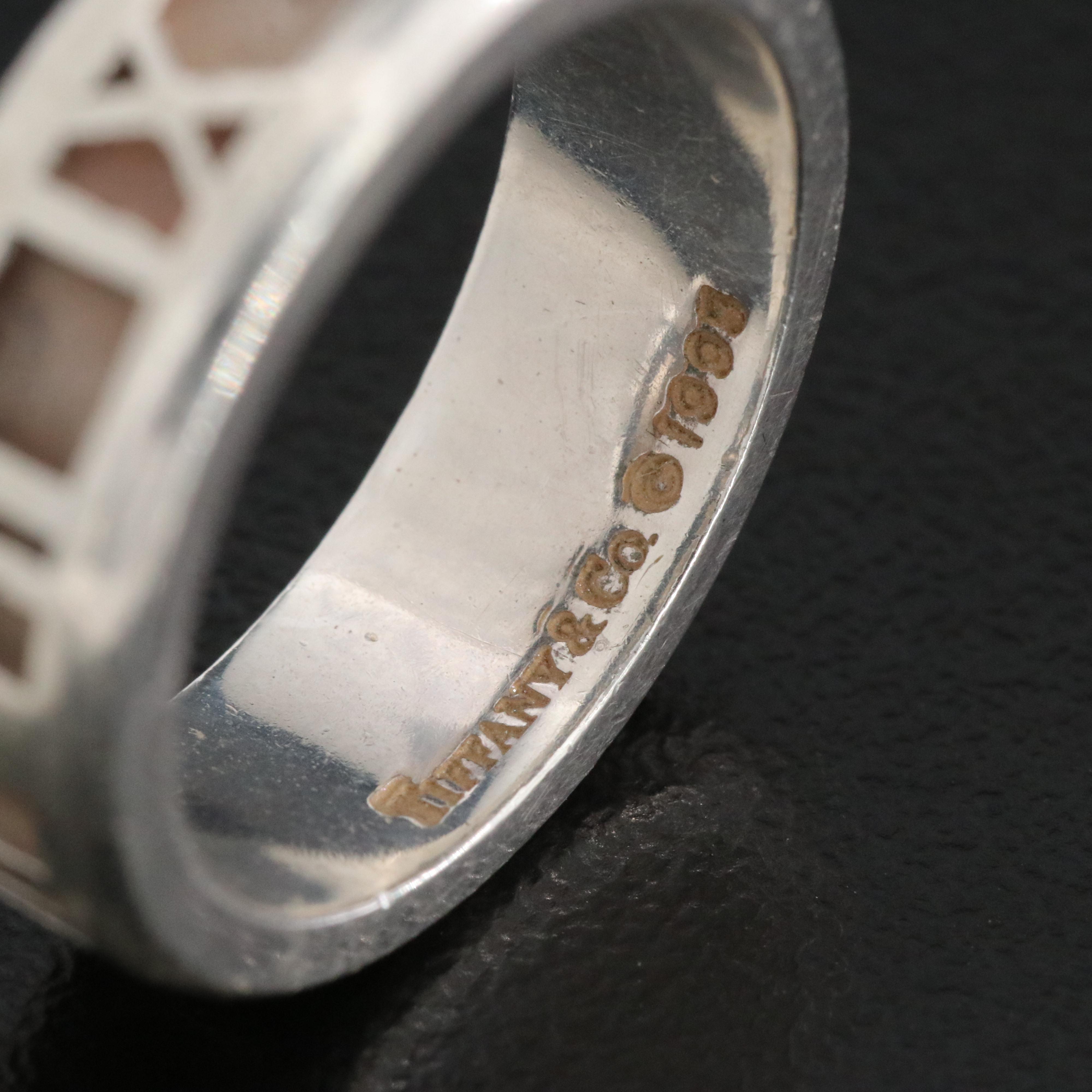 Tiffany & Co. Atlas Sterling Ring