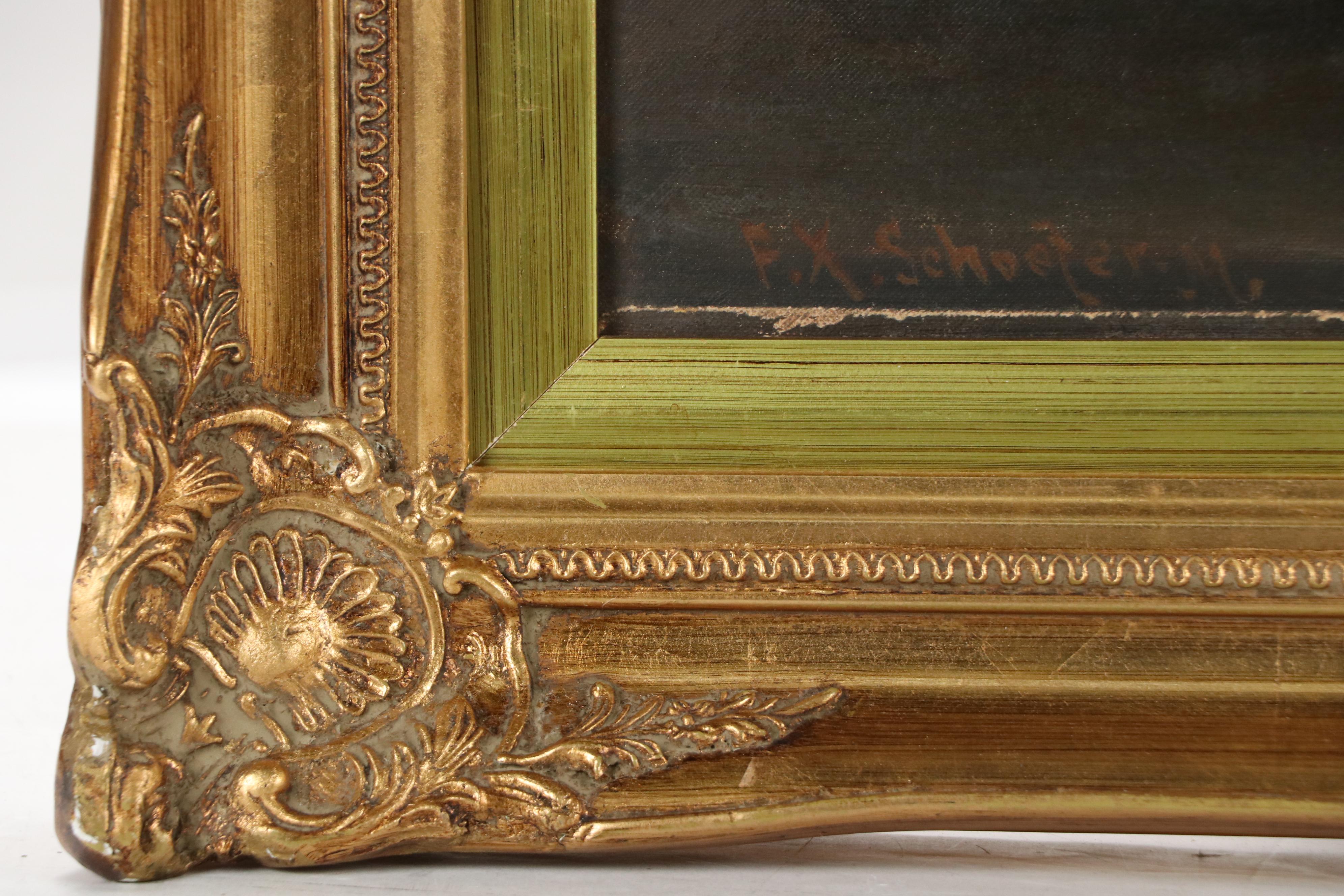 F. X. Schaefer M. Still Life Oil Painting