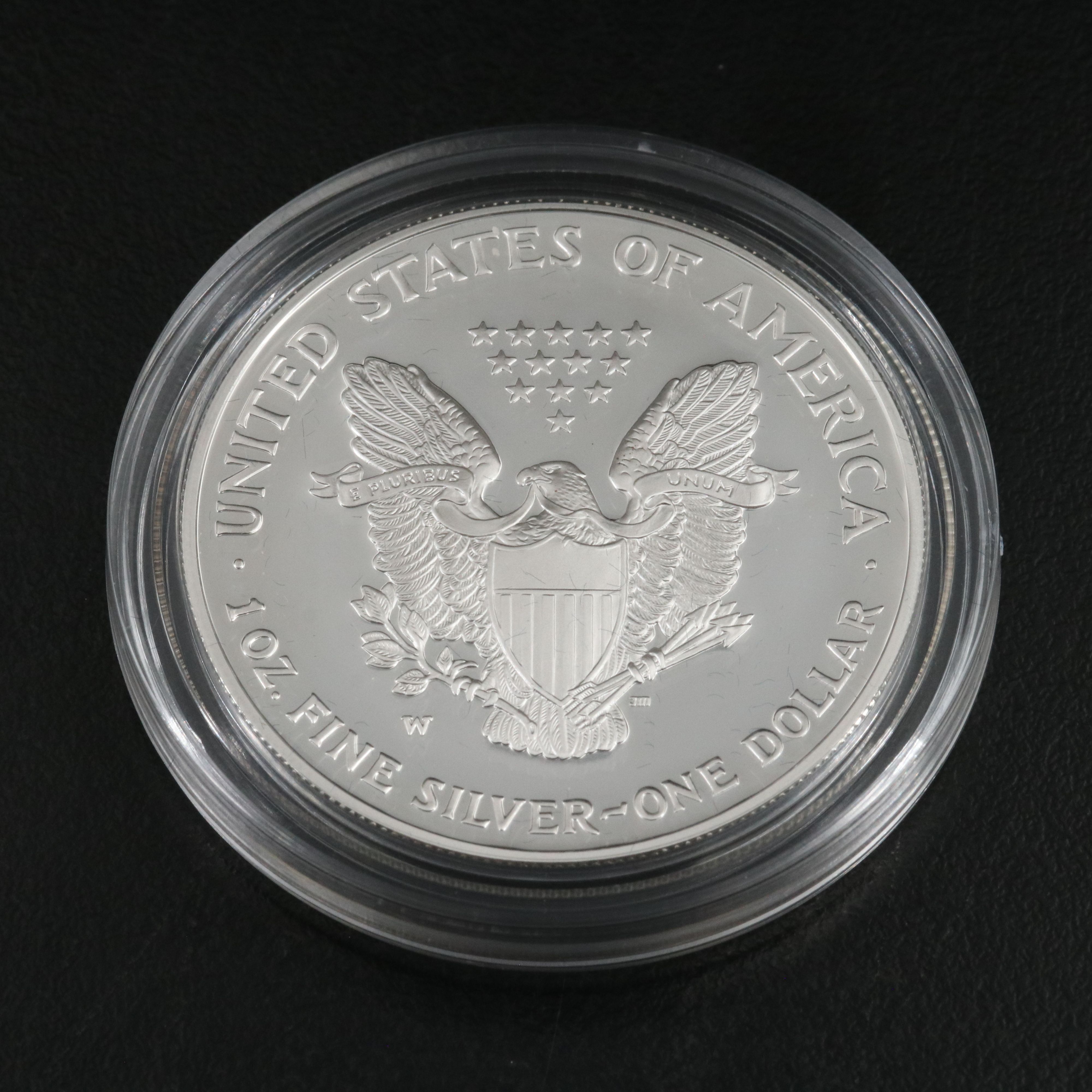 Three United States Proof Silver Eagles 2003, 2004, and 2005