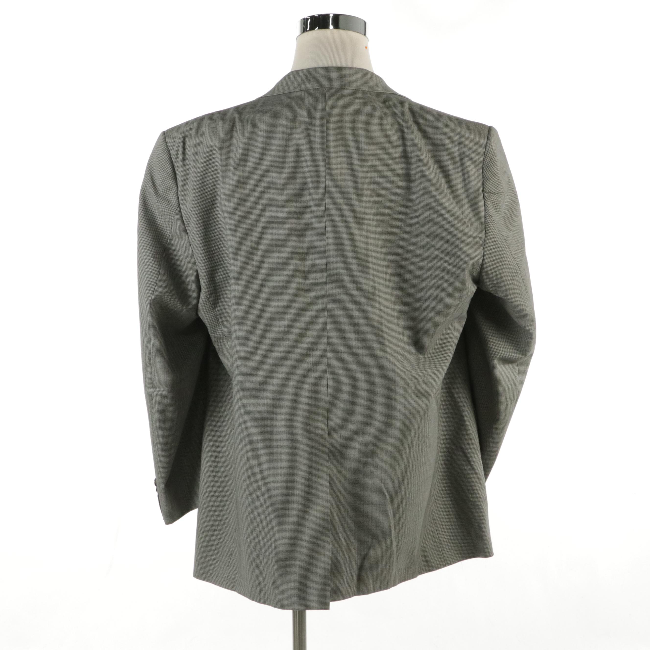 Men's Burberrys Vintage Micro-Houndstooth Wool Blazer