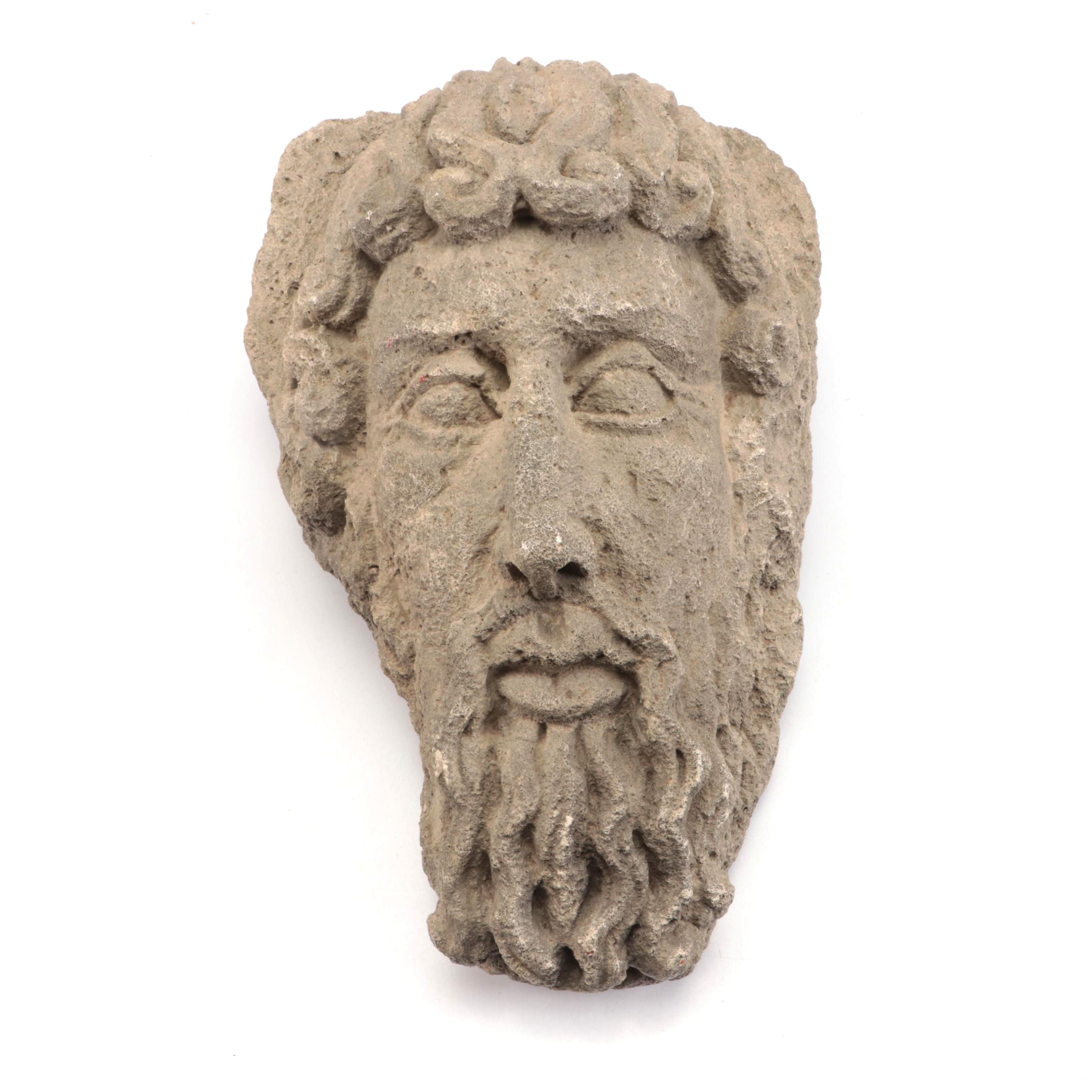 Nettle Creek Faux Stone Greek Head