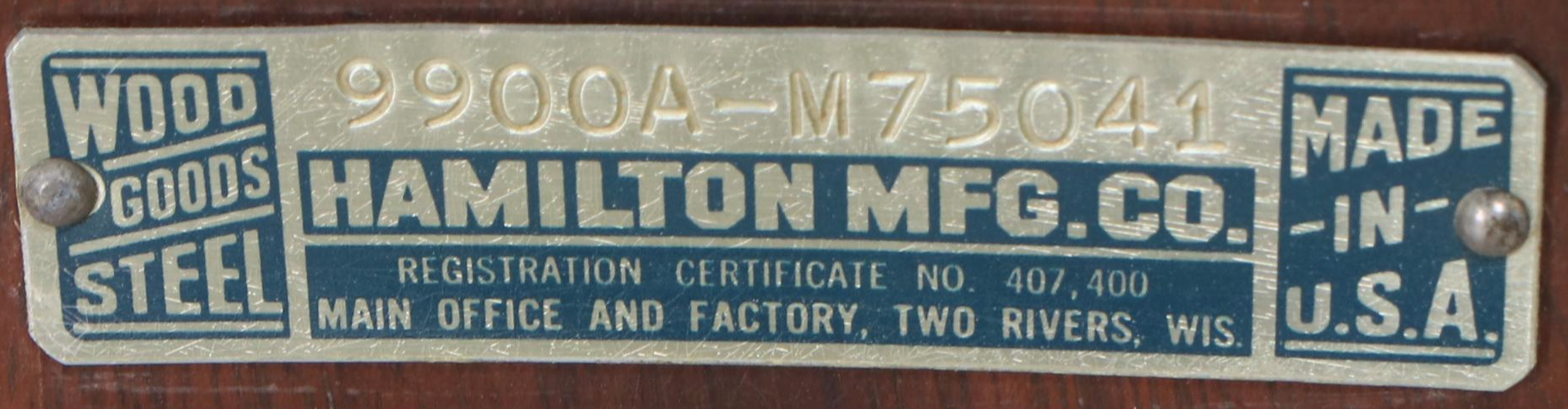 Hamilton Mid Century Walnut Dental Cabinet