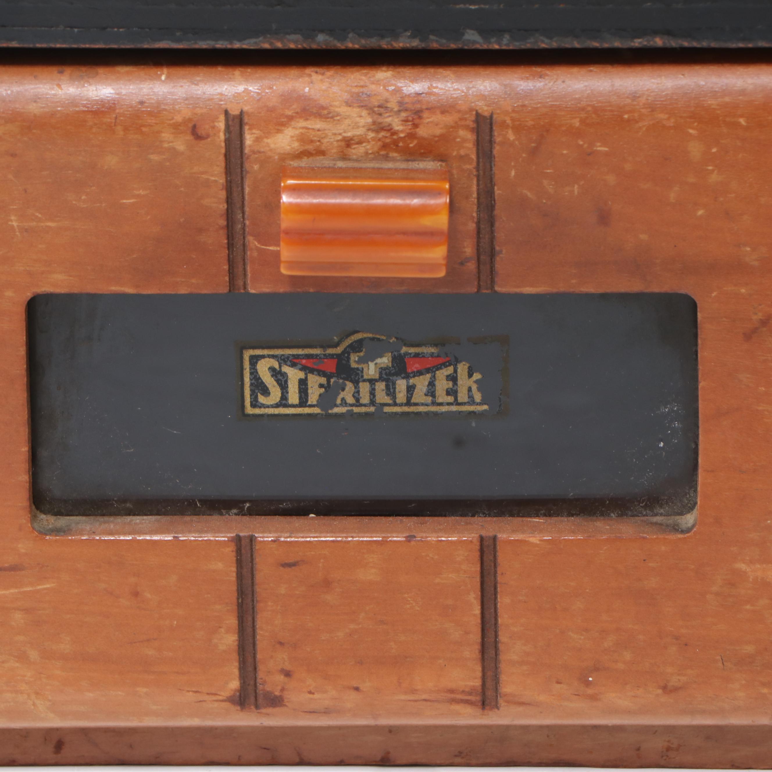 Hamilton Mid Century Walnut Dental Cabinet