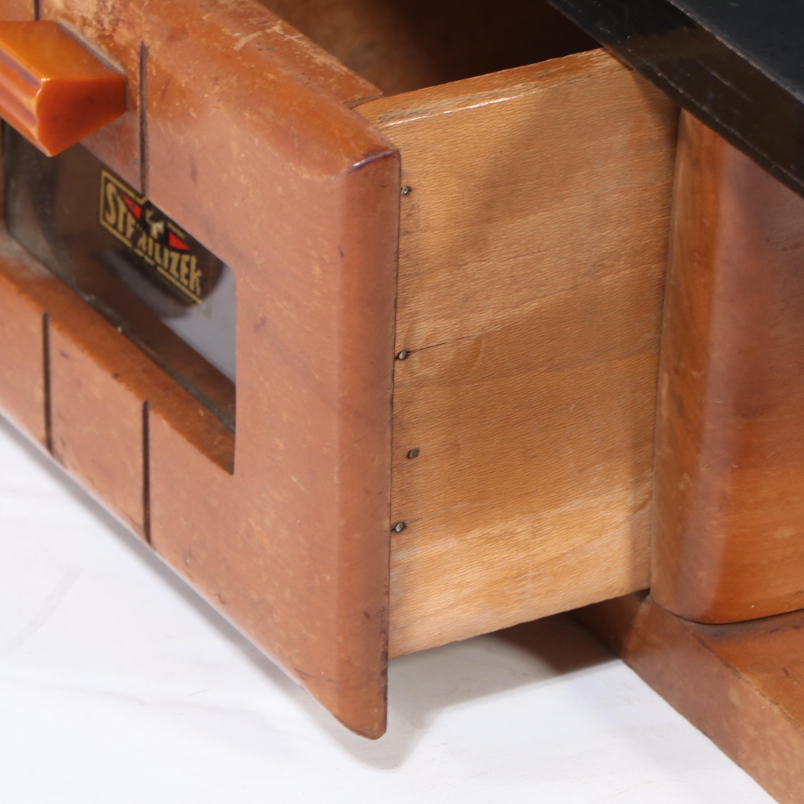 Hamilton Mid Century Walnut Dental Cabinet