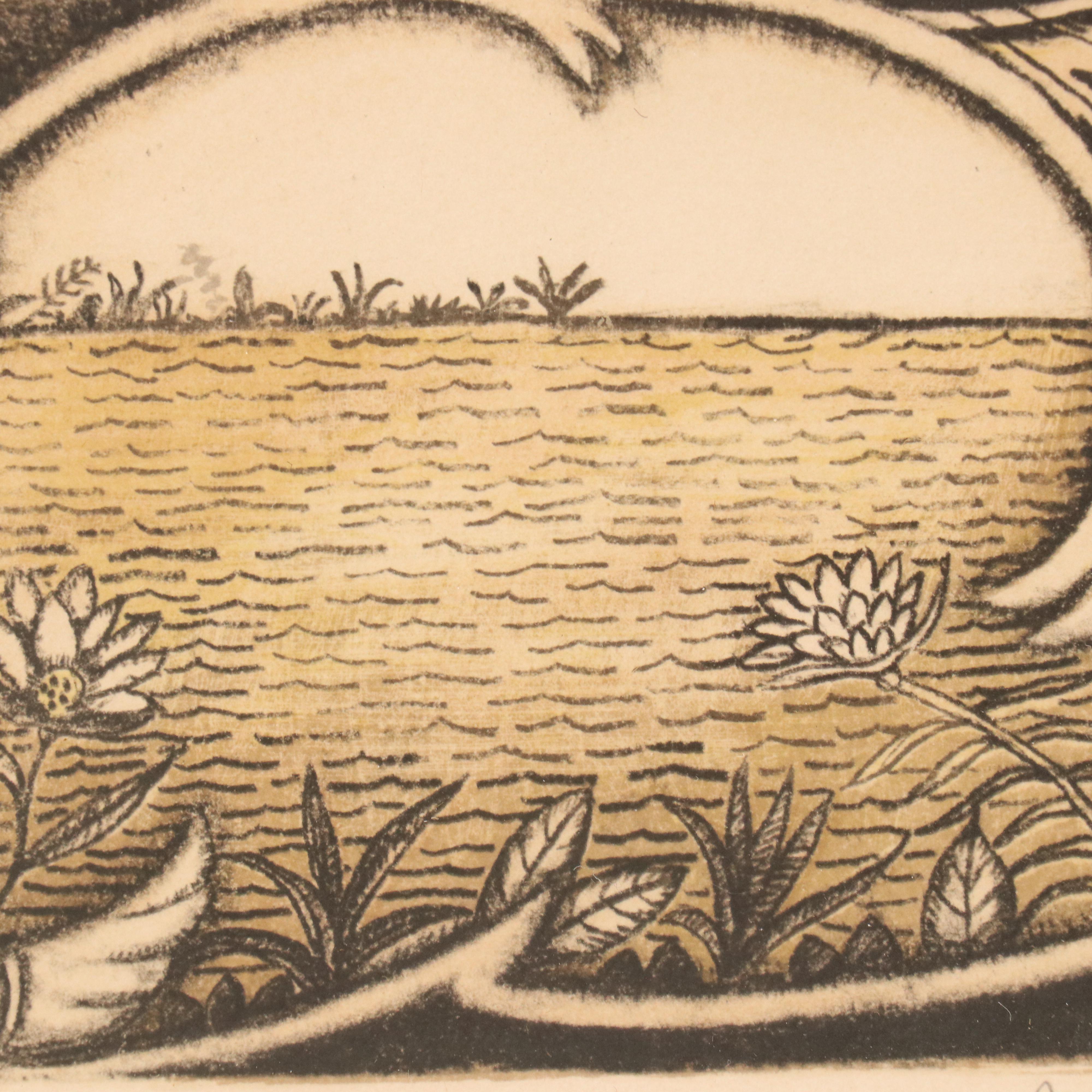 Marie-Kate Dahl Lithograph "Le Manège Enchanté," 1970