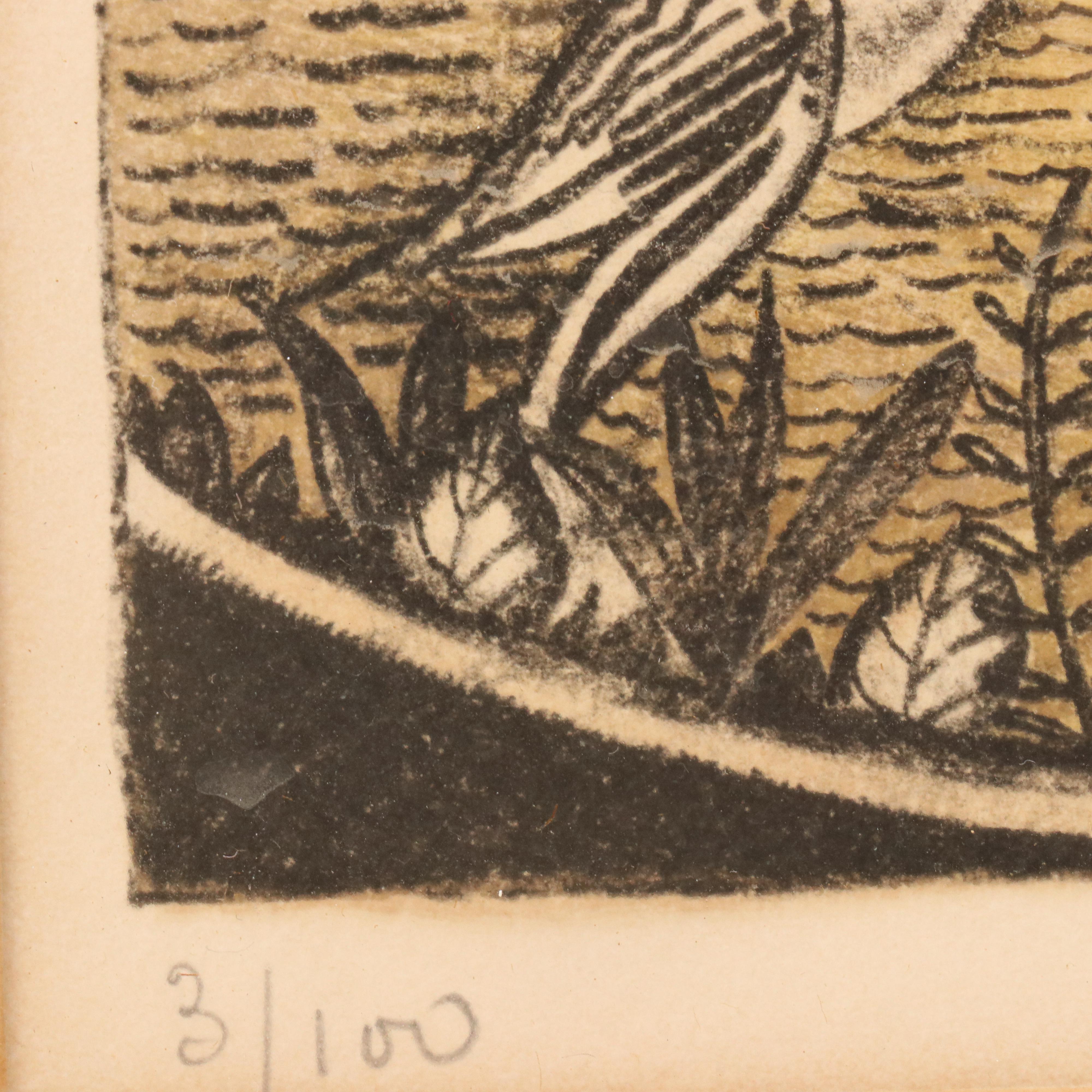 Marie-Kate Dahl Lithograph "Le Manège Enchanté," 1970