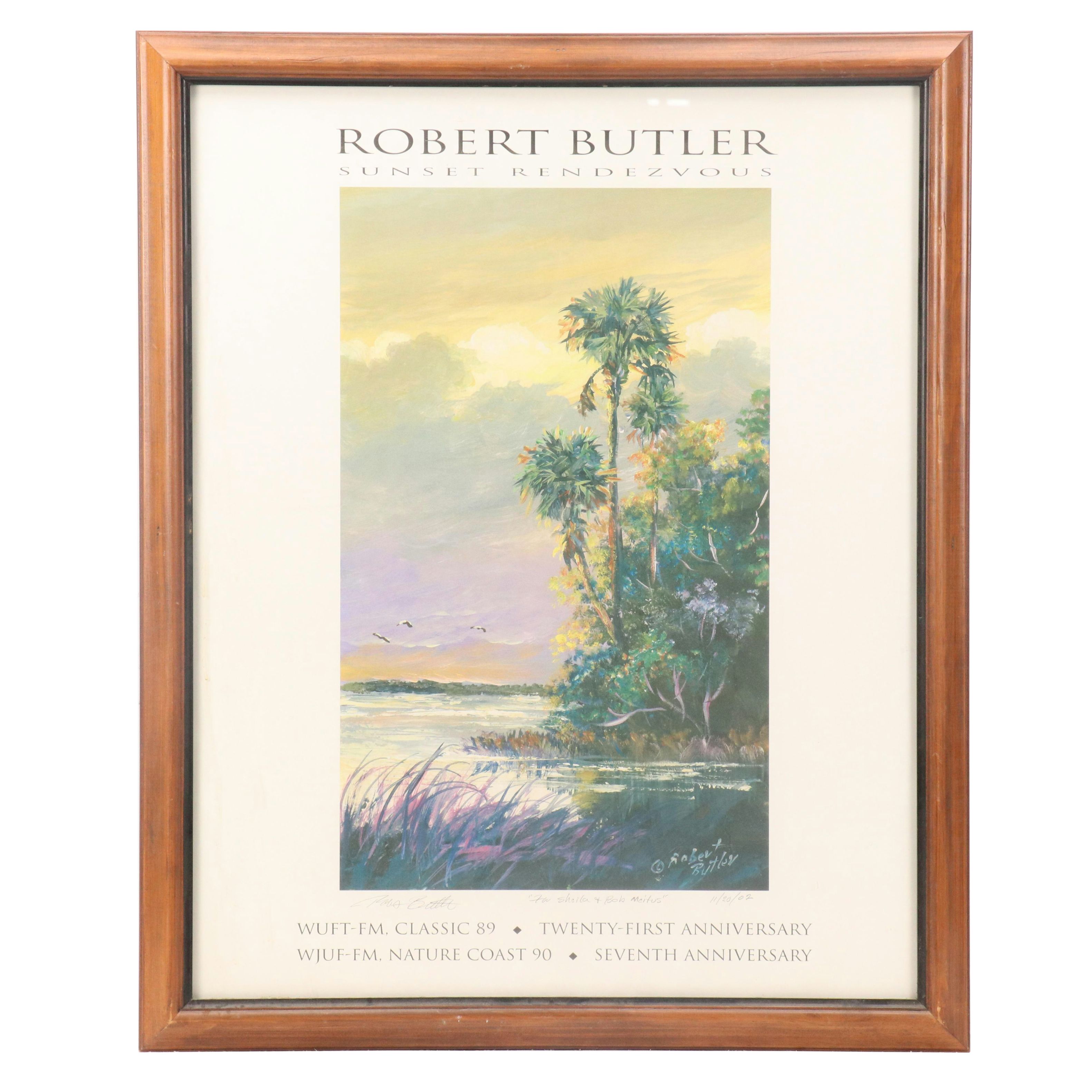 Robert Butler Offset Lithograph Poster "Sunset Rendezvous," 2002