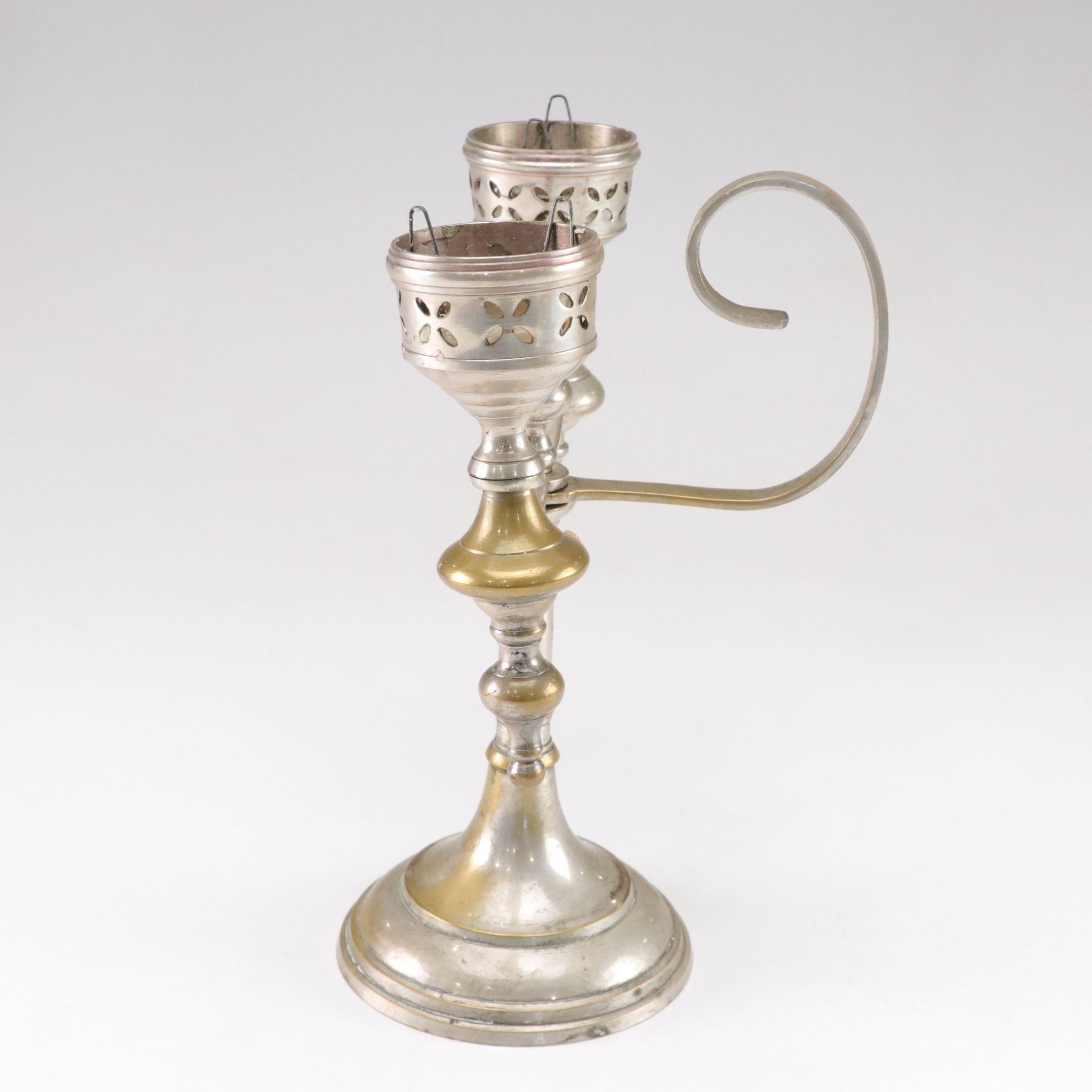 Hollywood Regency Style Silver Plate Candelabras