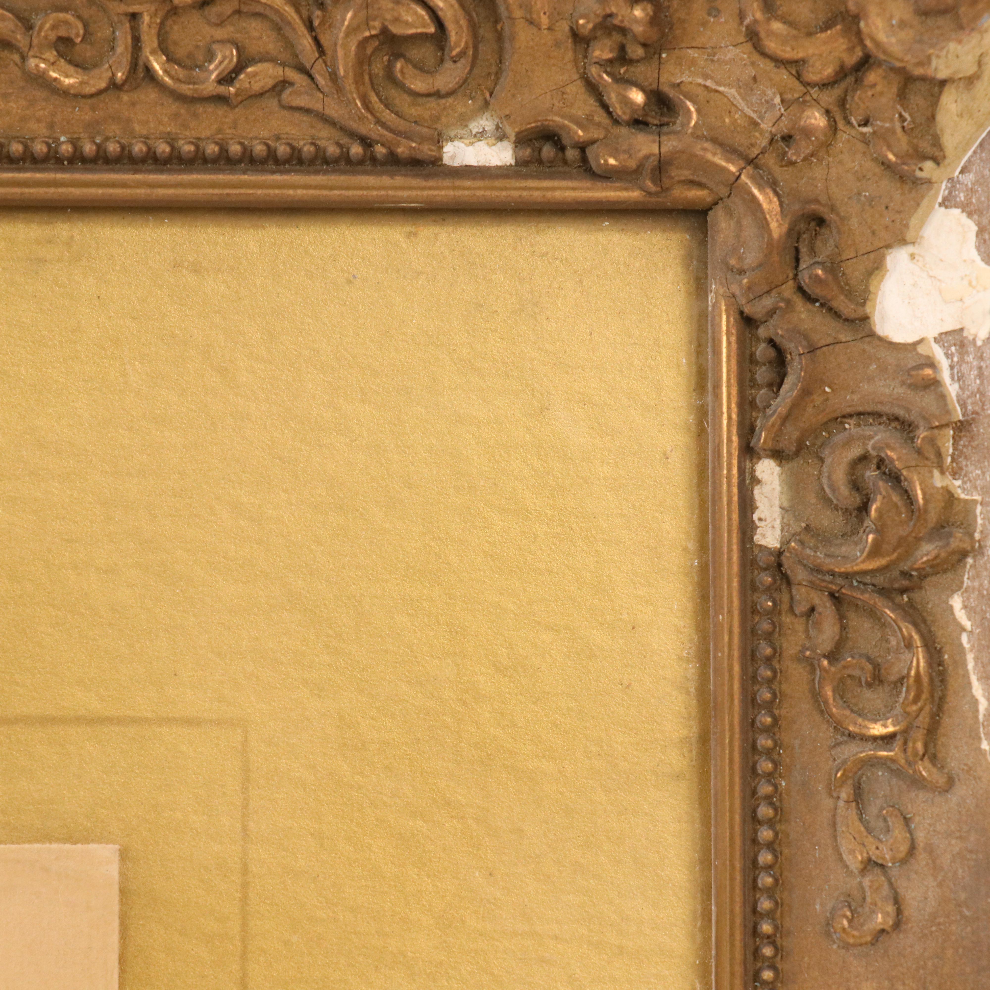 Landscape Watercolor Painting with Dirt Road, 19th Century